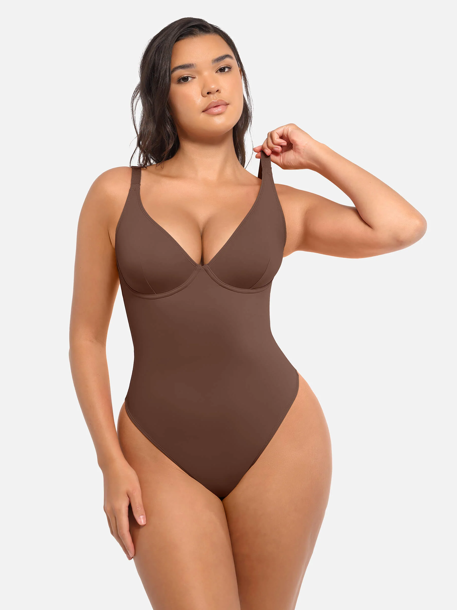 V-Neck Tummy Control Bodysuit - Image 21