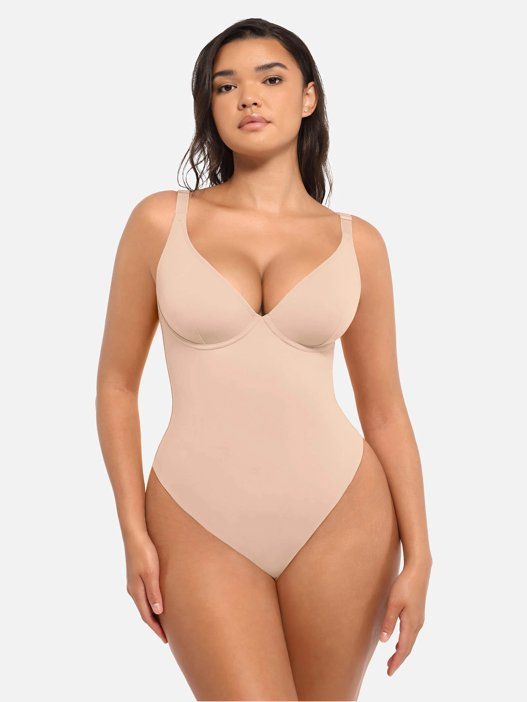 V-Neck Tummy Control Bodysuit - Image 34