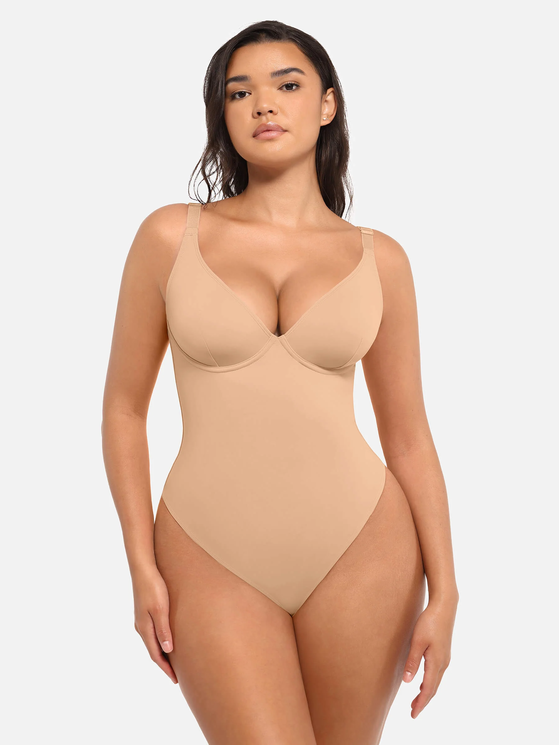 V-Neck Tummy Control Bodysuit - Image 50