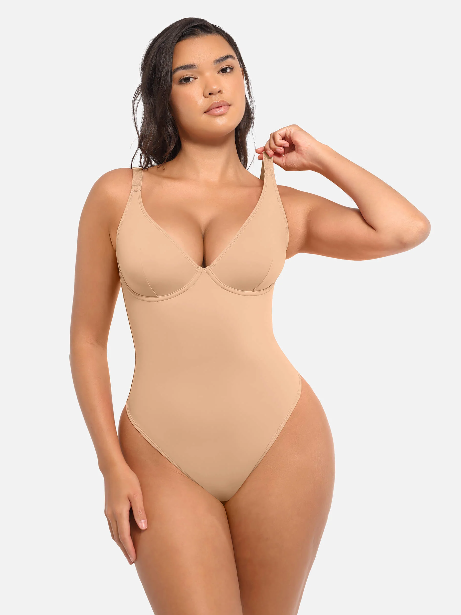 V-Neck Tummy Control Bodysuit - Image 53