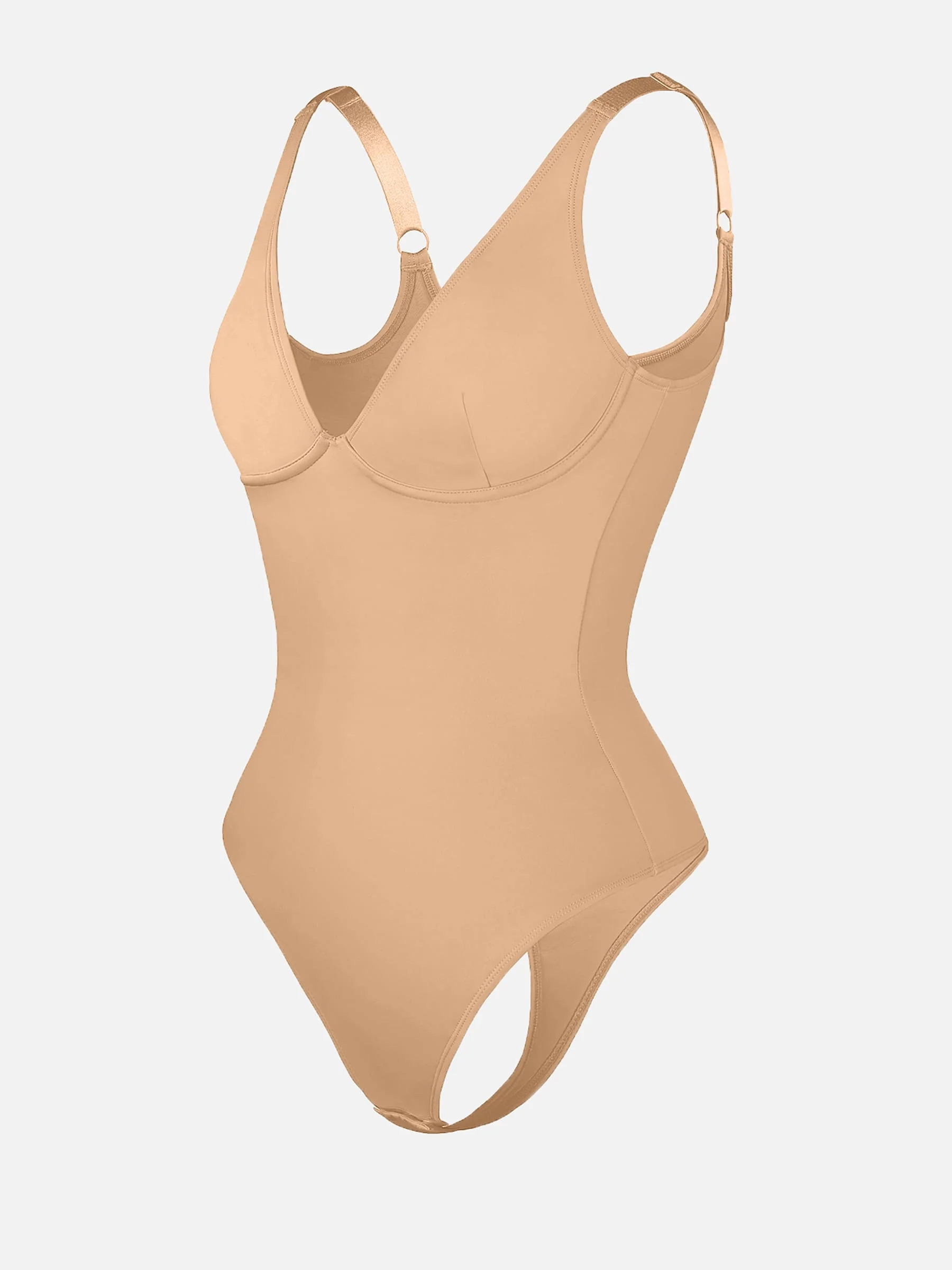 V-Neck Tummy Control Sculpt Bodysuit - Image 51