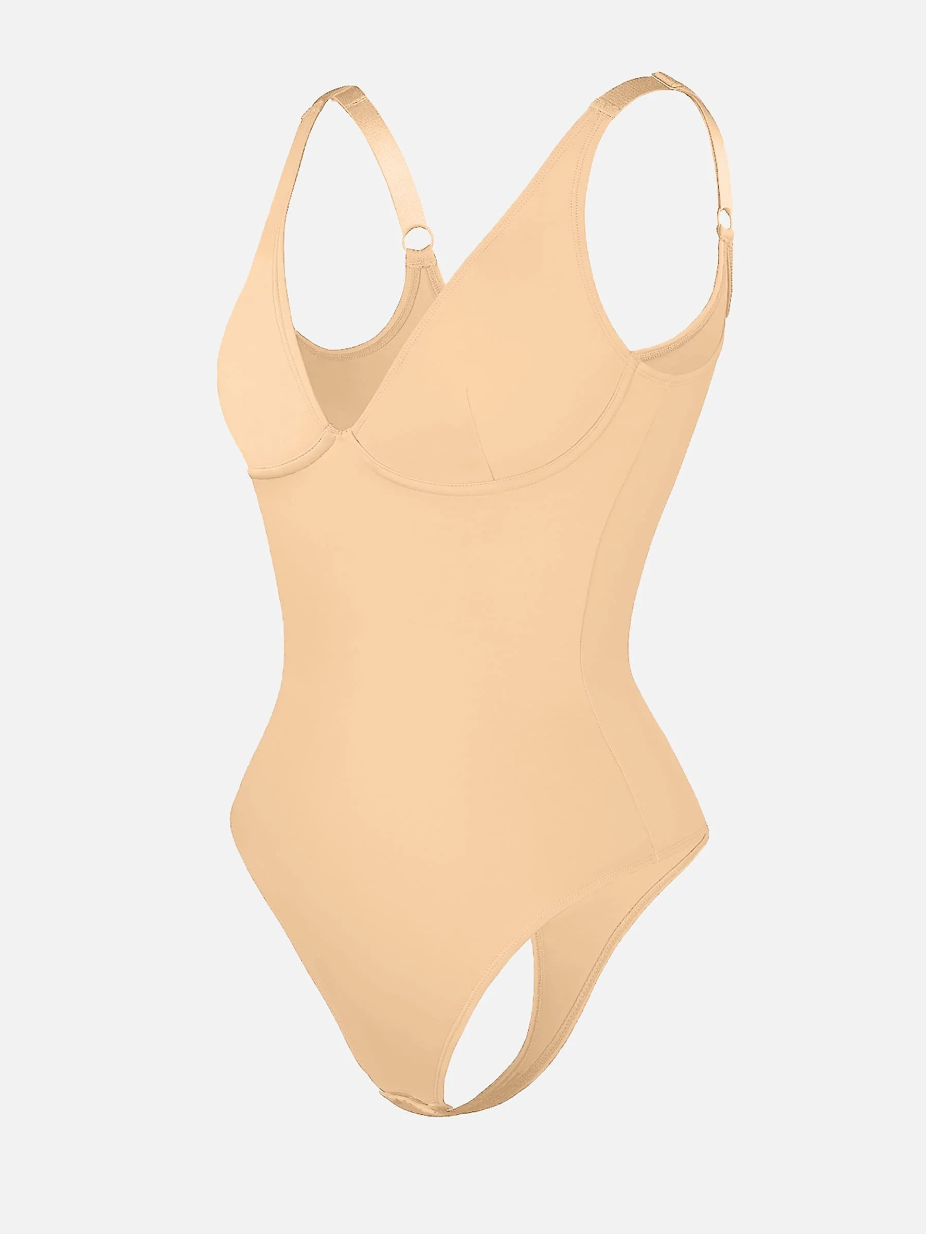 V-Neck Tummy Control Sculpt Bodysuit - Image 59