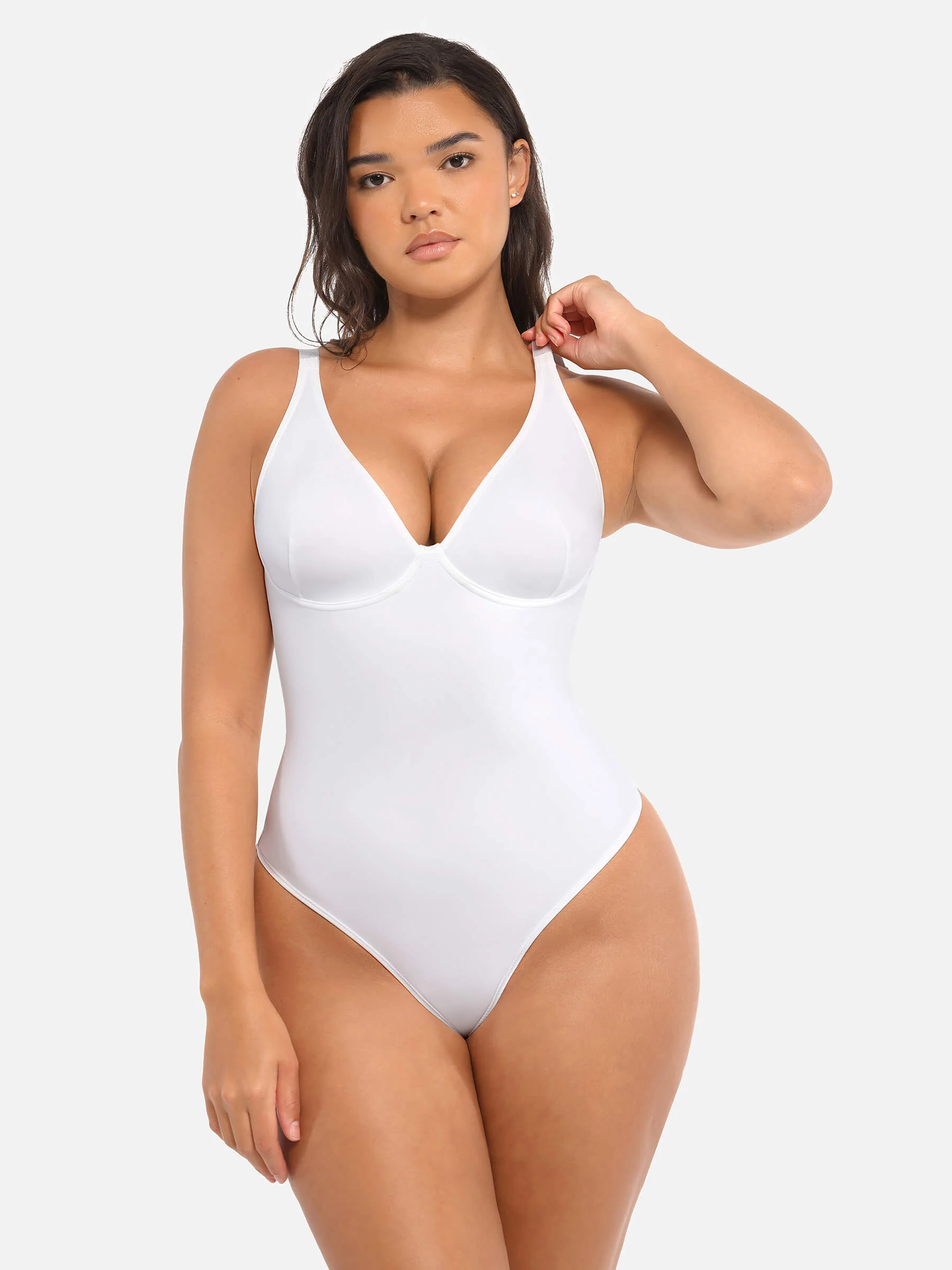 V-Neck Tummy Control Bodysuit - Image 66