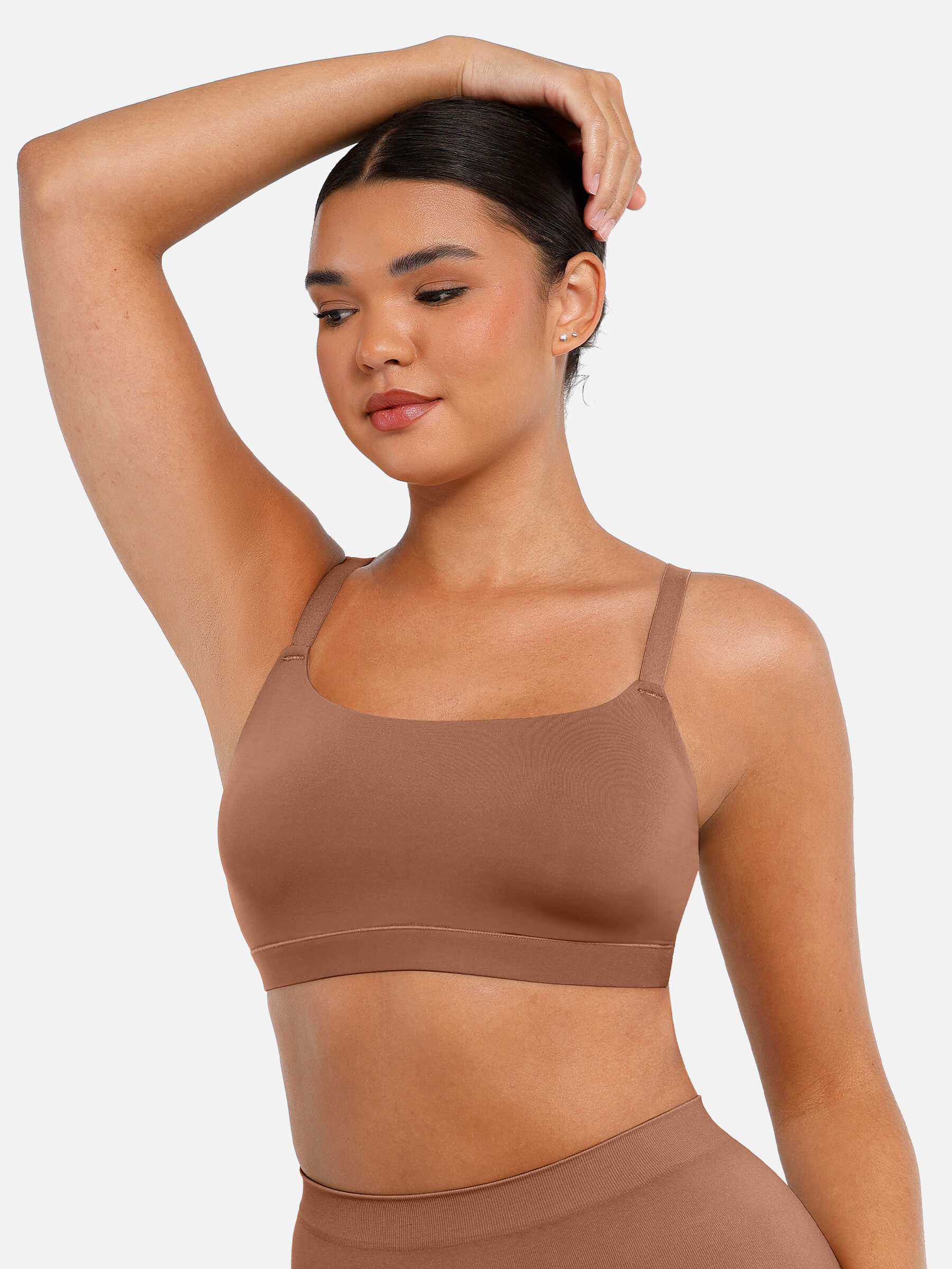 Wireless Invisible Square Neck Everyday Bra - Image 35