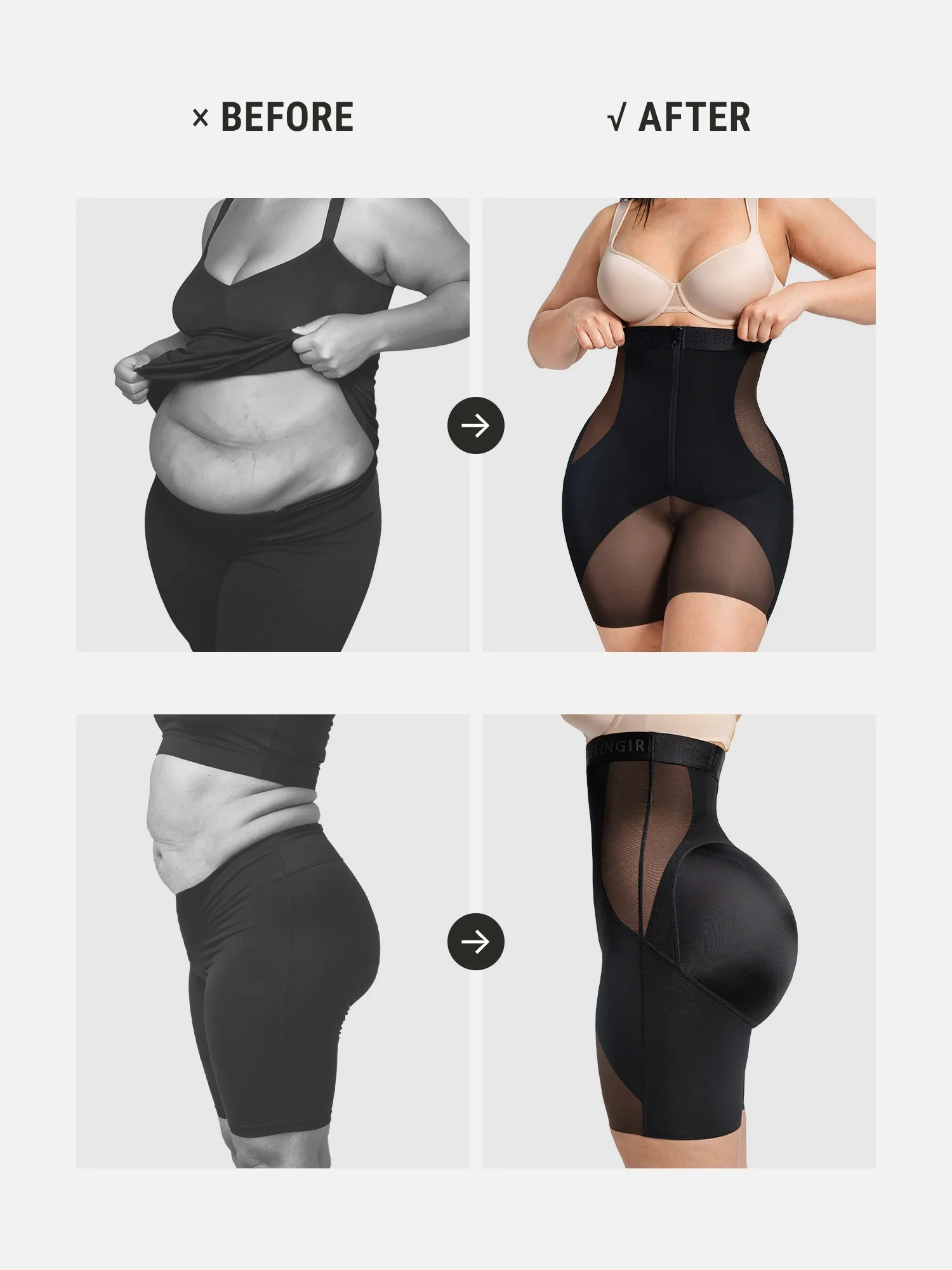 Tummy Control Butt Lift Shaper Shorts - Image 3