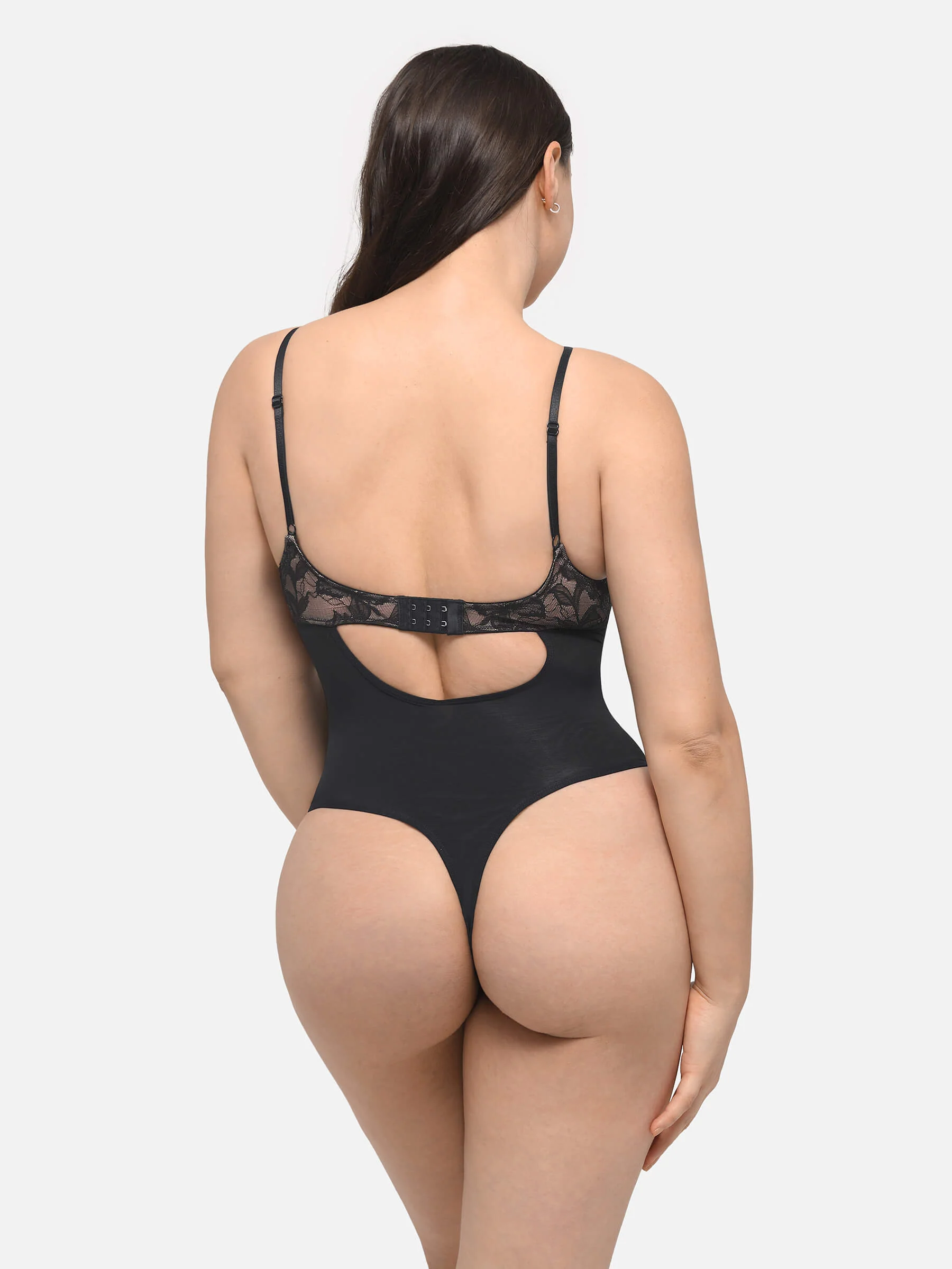 Lace Plunge Breathable Bodysuit - Image 11
