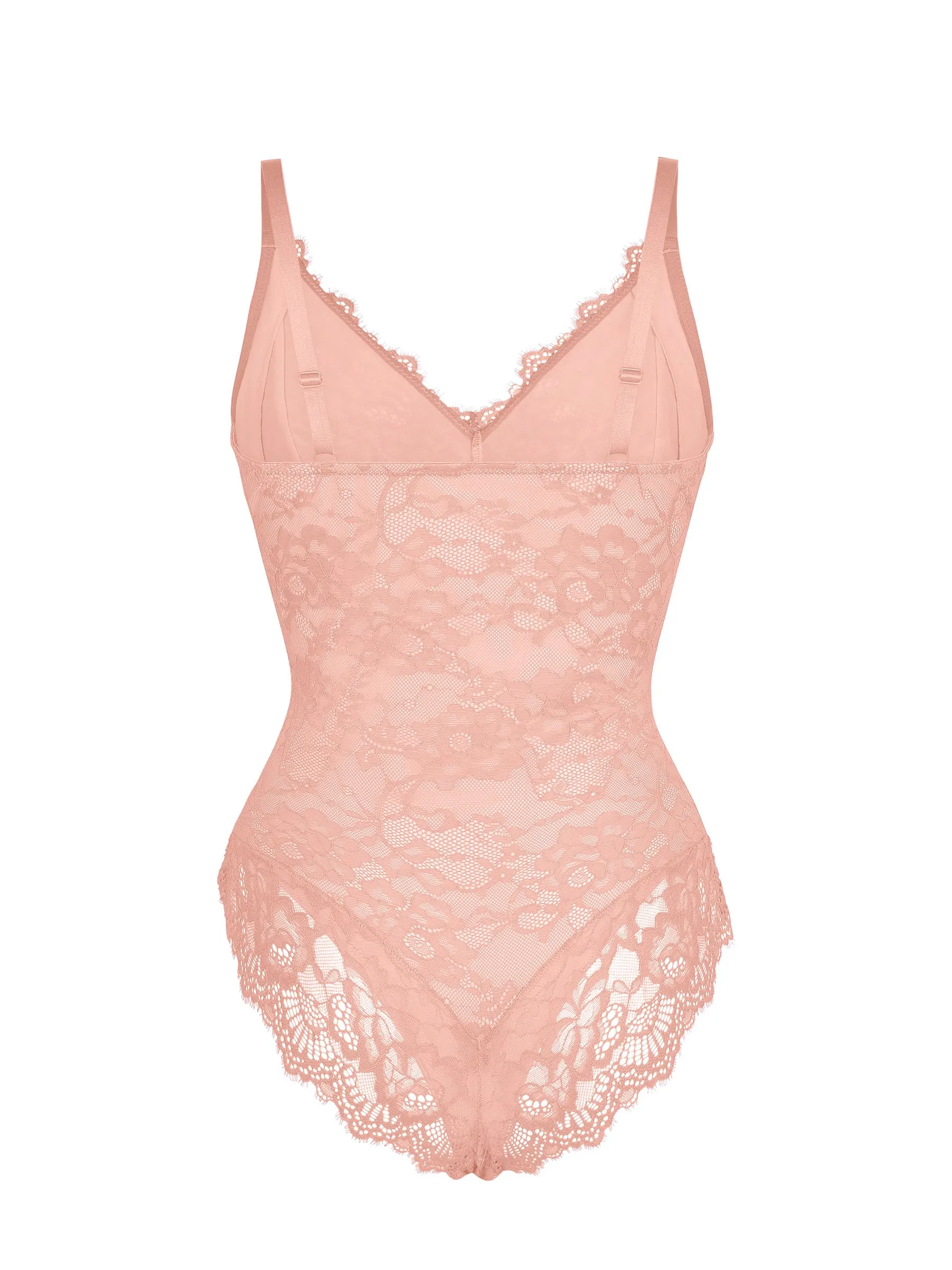 Lace V-Neck Breathable Bodysuit - Image 58