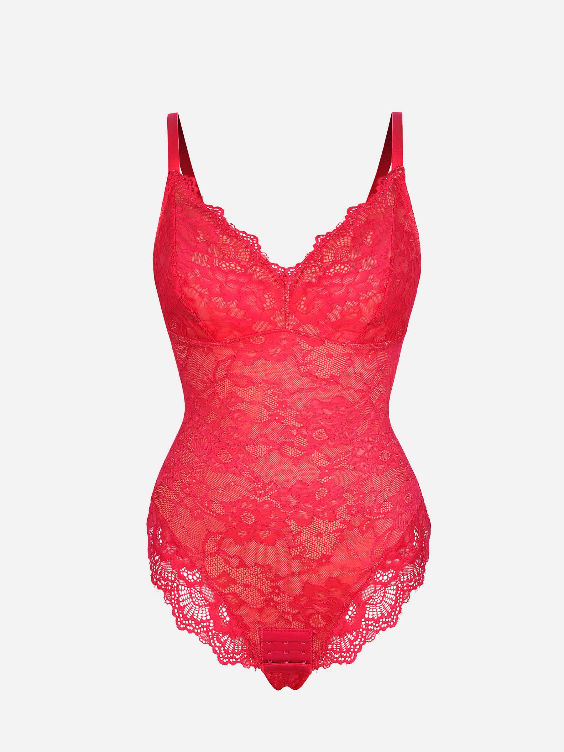 Lace Sculpt V-Neck  Bodysuit - Image 71