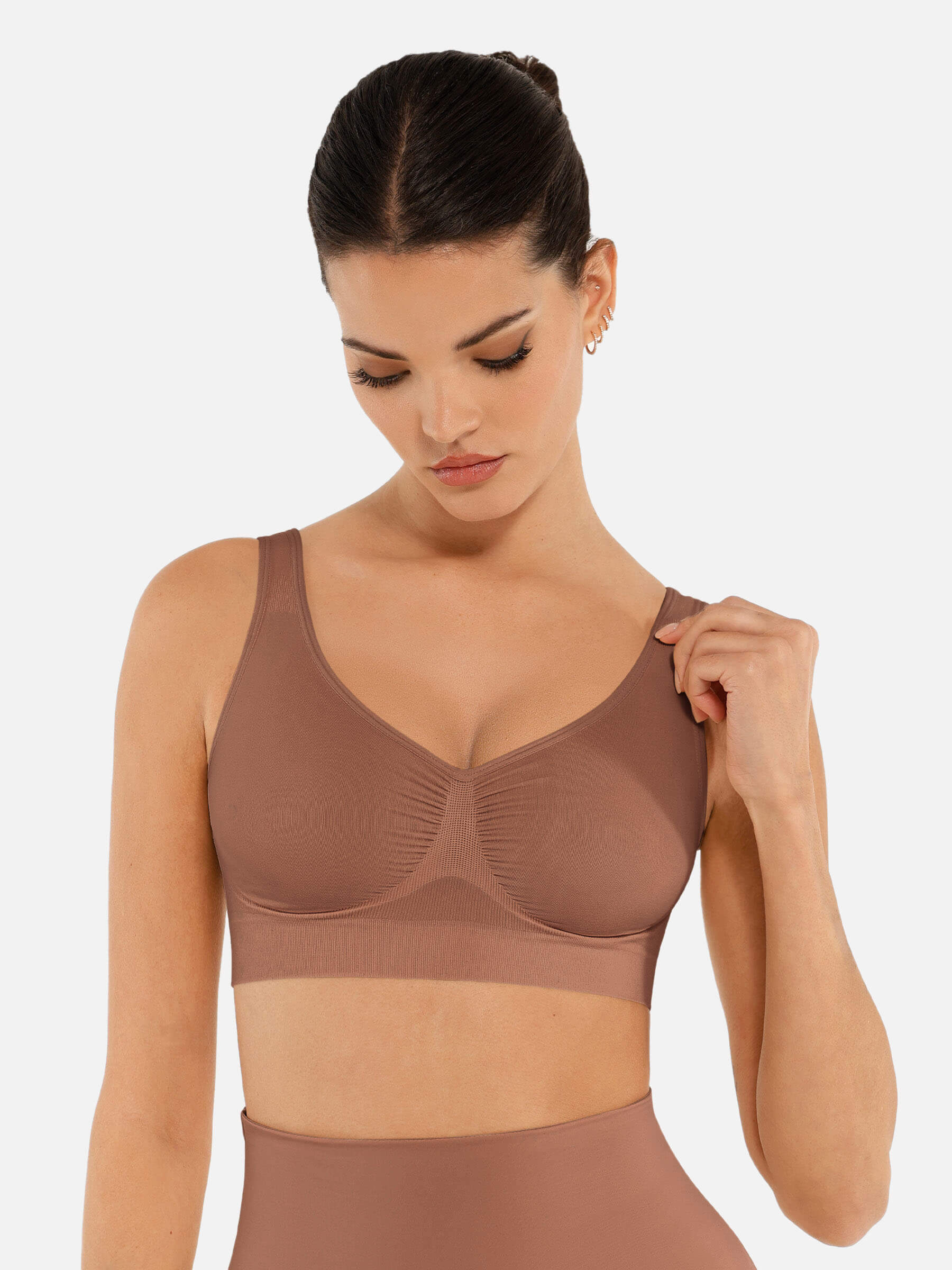 No Underwire Wide Straps Everyday Bra - Image 5
