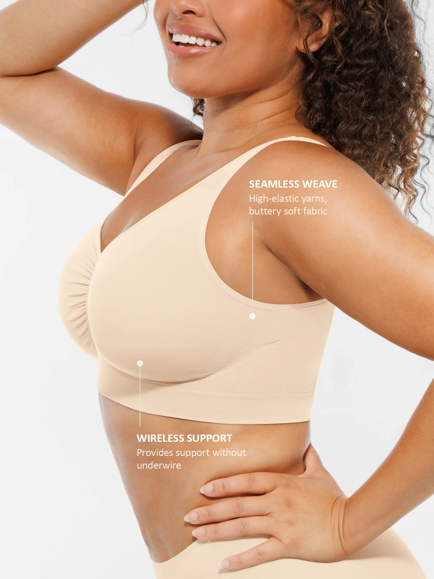 No Underwire Wide Straps Everyday Bra - Image 58