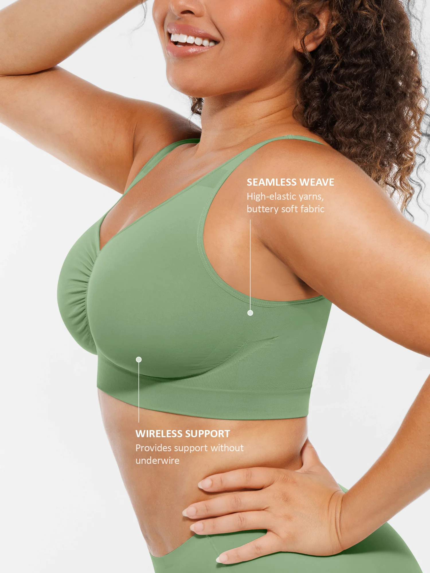 No Underwire Wide Straps Everyday Bra - Image 71