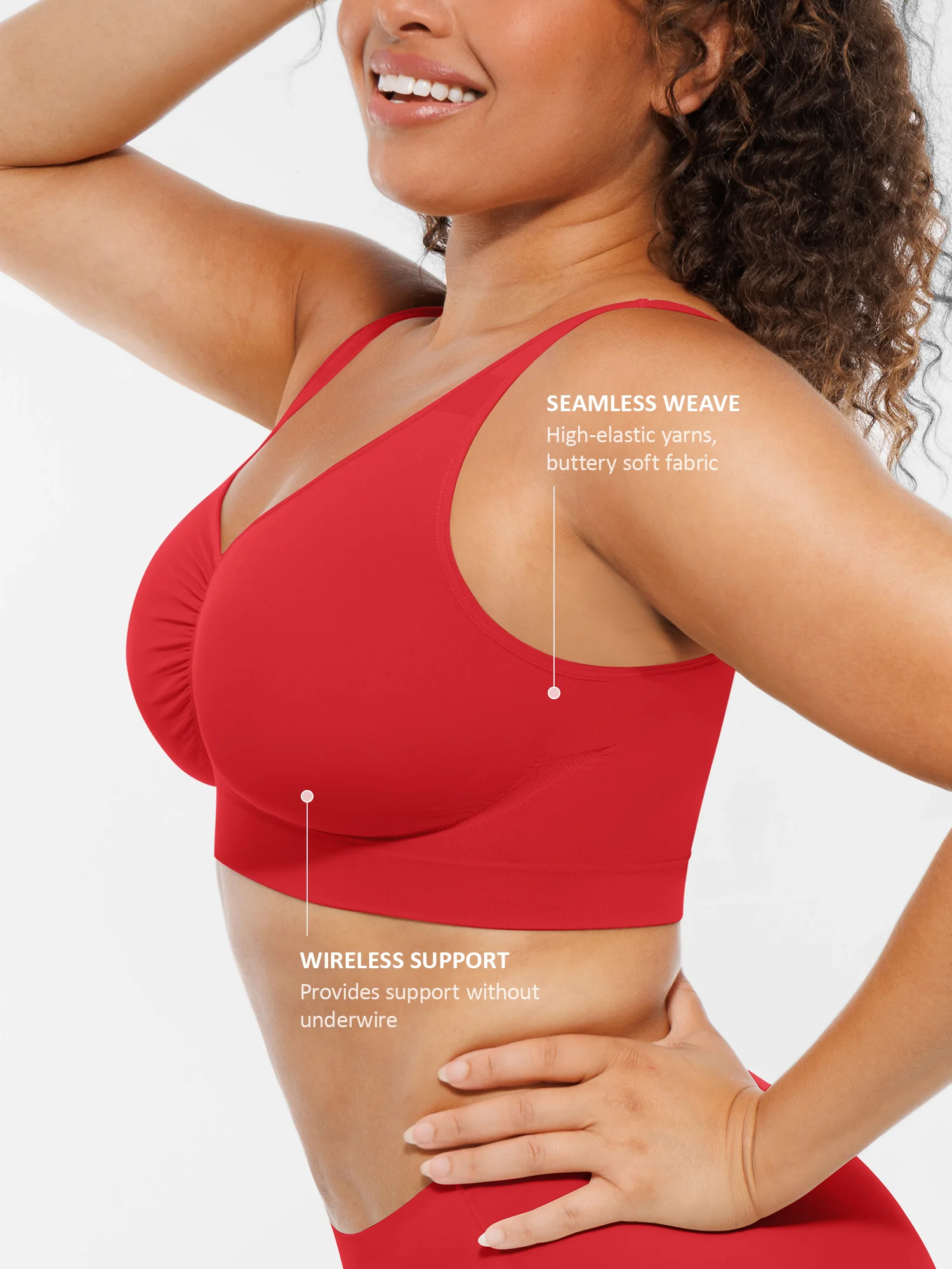 No Underwire Wide Straps Everyday Bra - Image 84