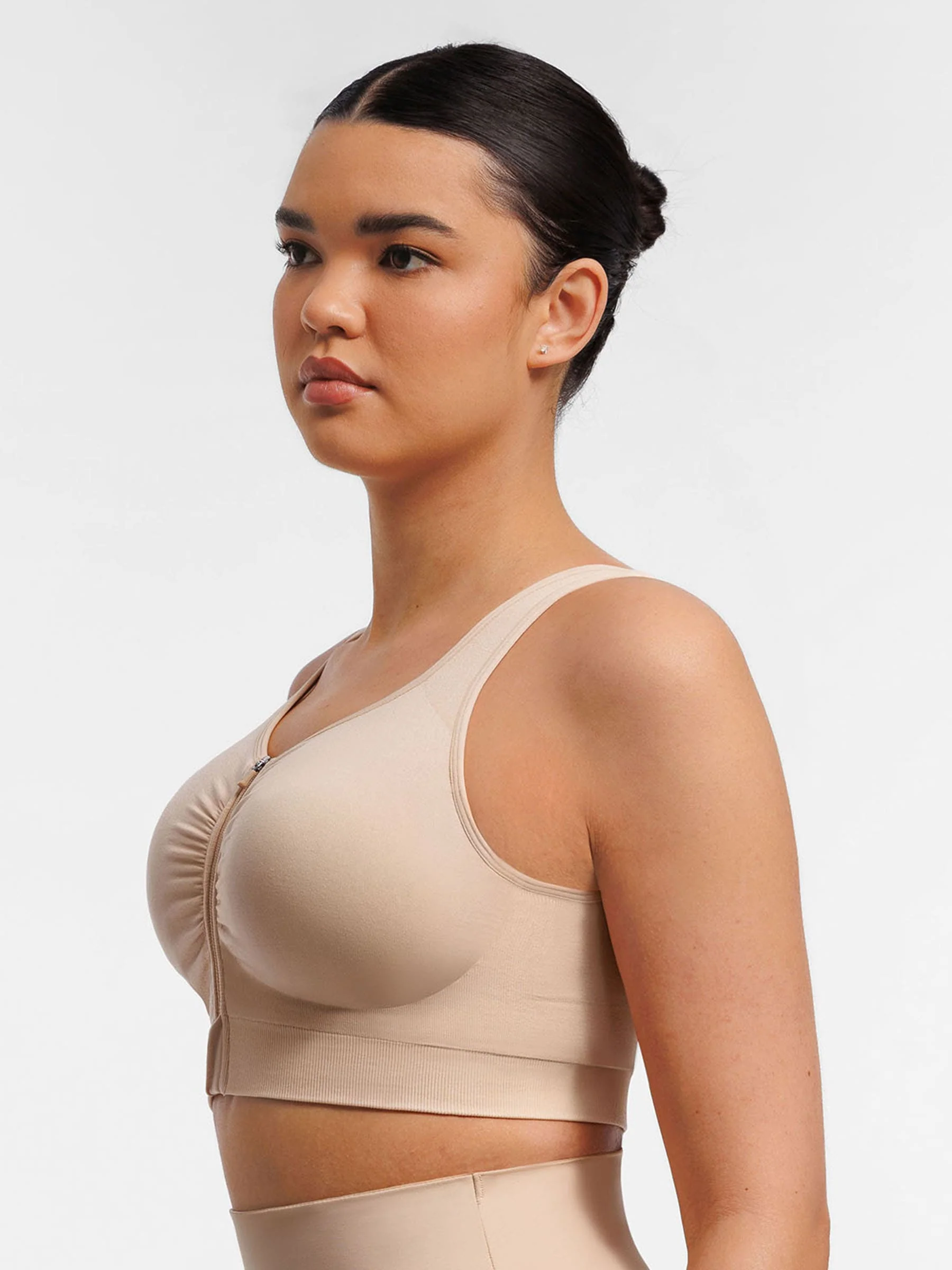 Seamless Front-Opening Zipper Bra - Image 11