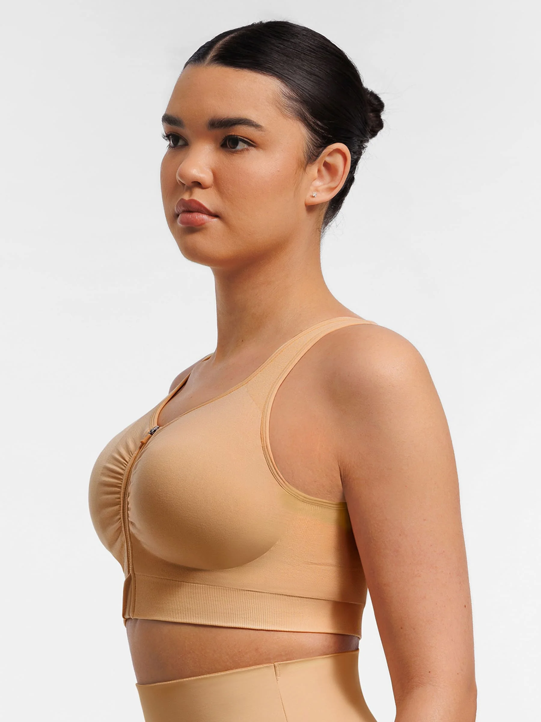 Seamless Front-Opening Zipper Bra - Image 18