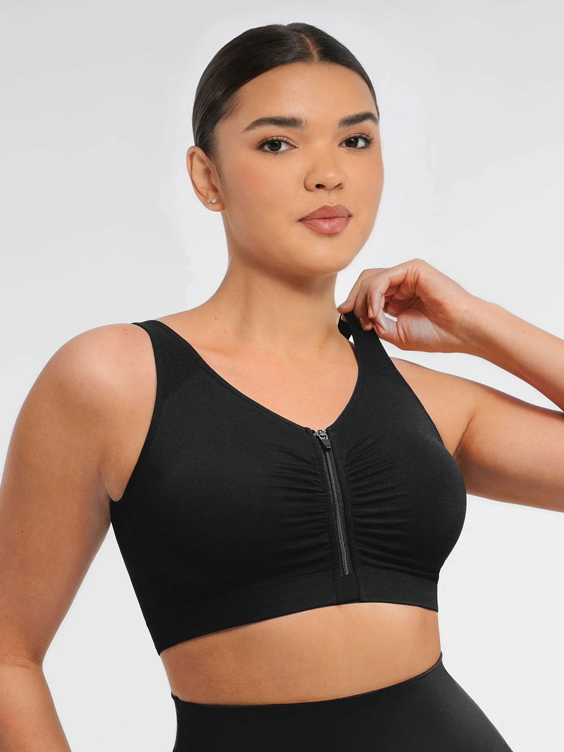 Seamless Front-Opening Zipper Bra - Image 4