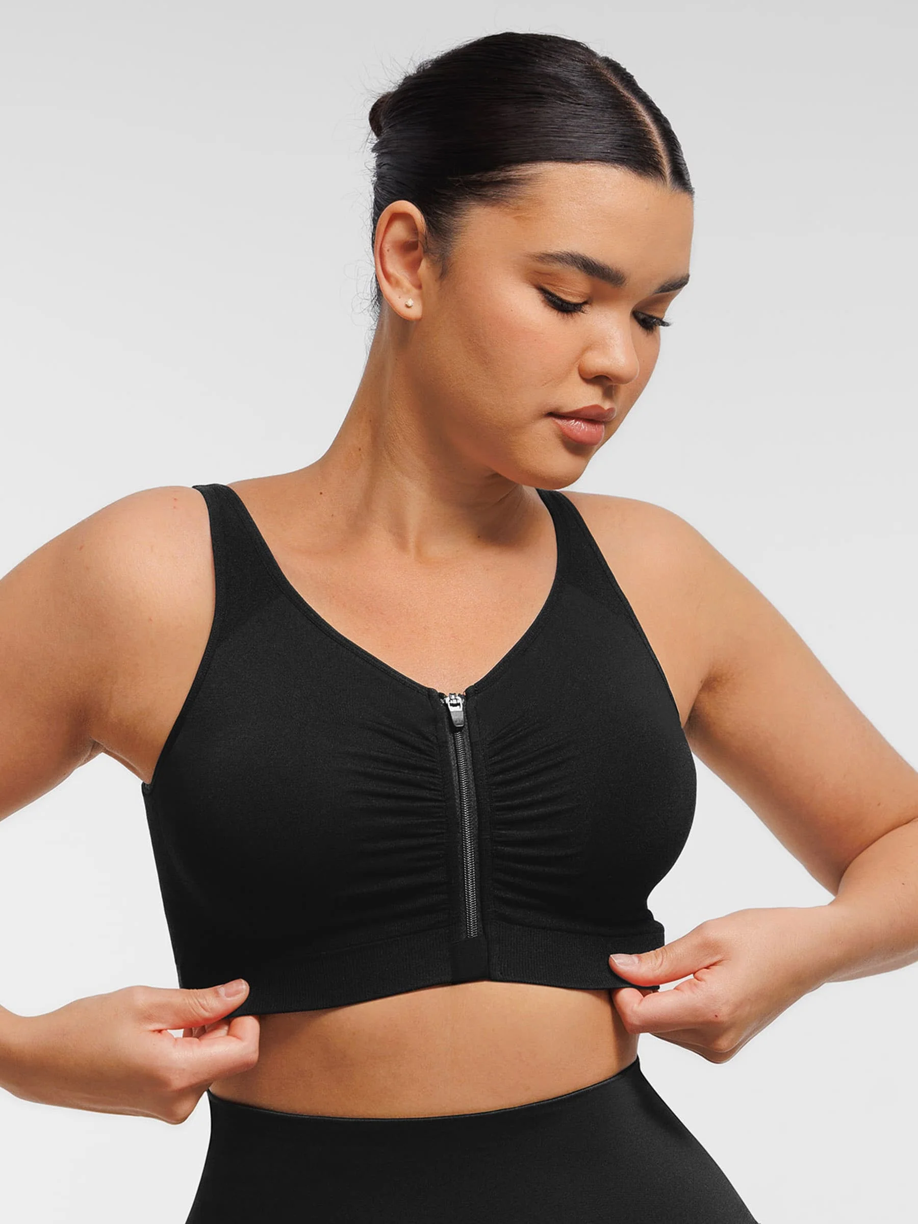 Seamless Front-Opening Zipper Bra - Image 5