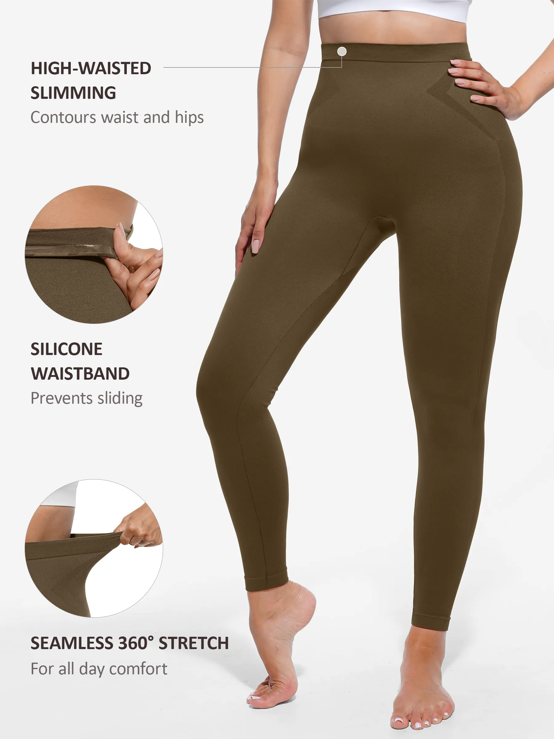 High-Waist Shaping Leggings - Image 13