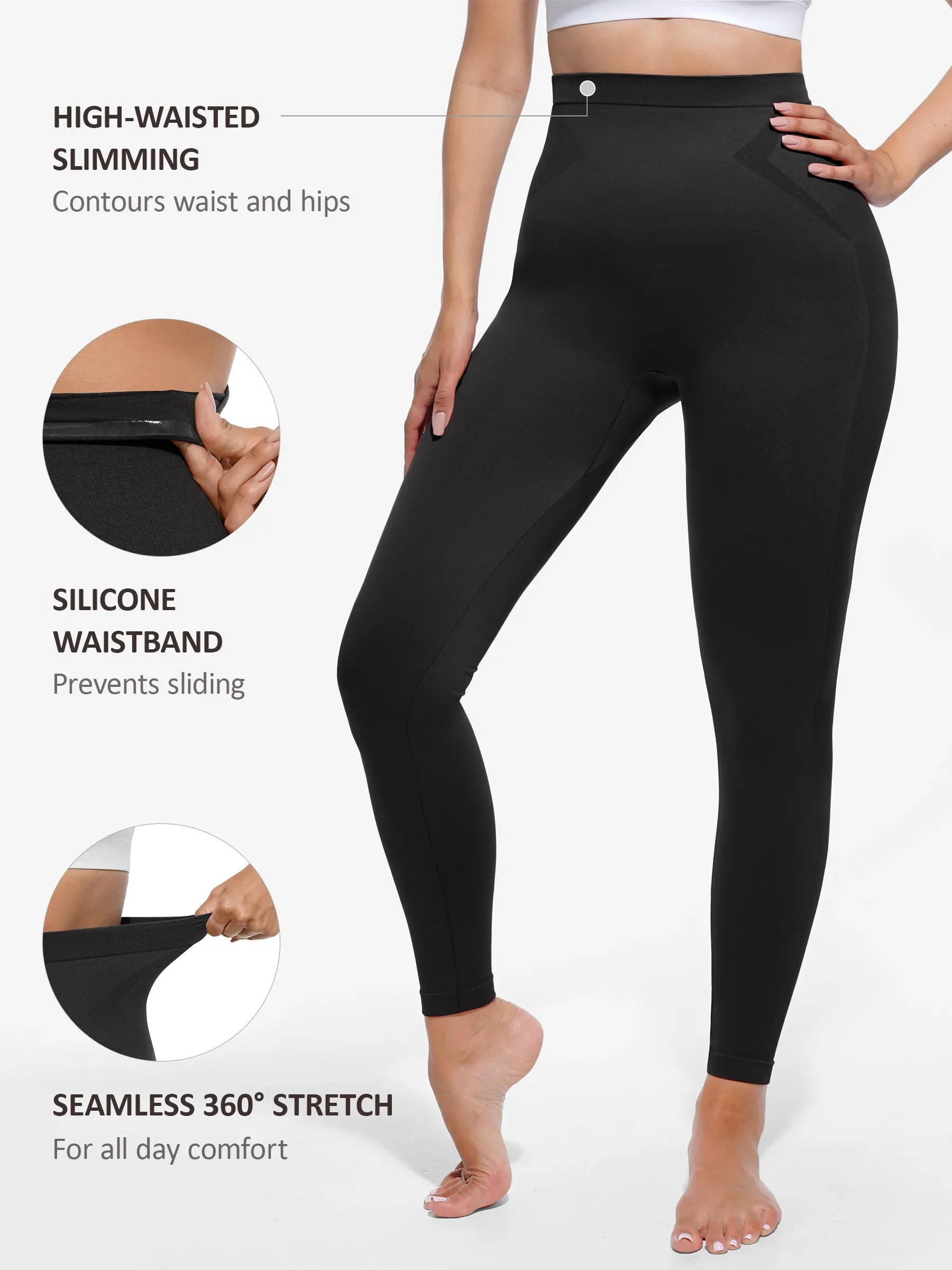 High-Waist Shaping Leggings - Image 3