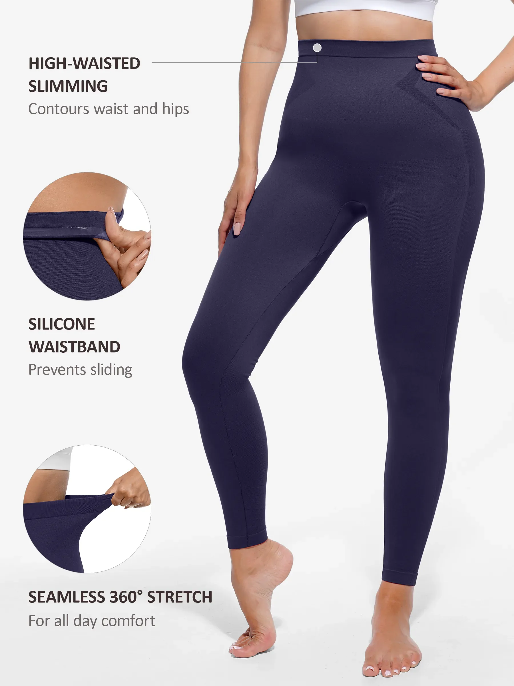 High-Waist Shaping Leggings - Image 24