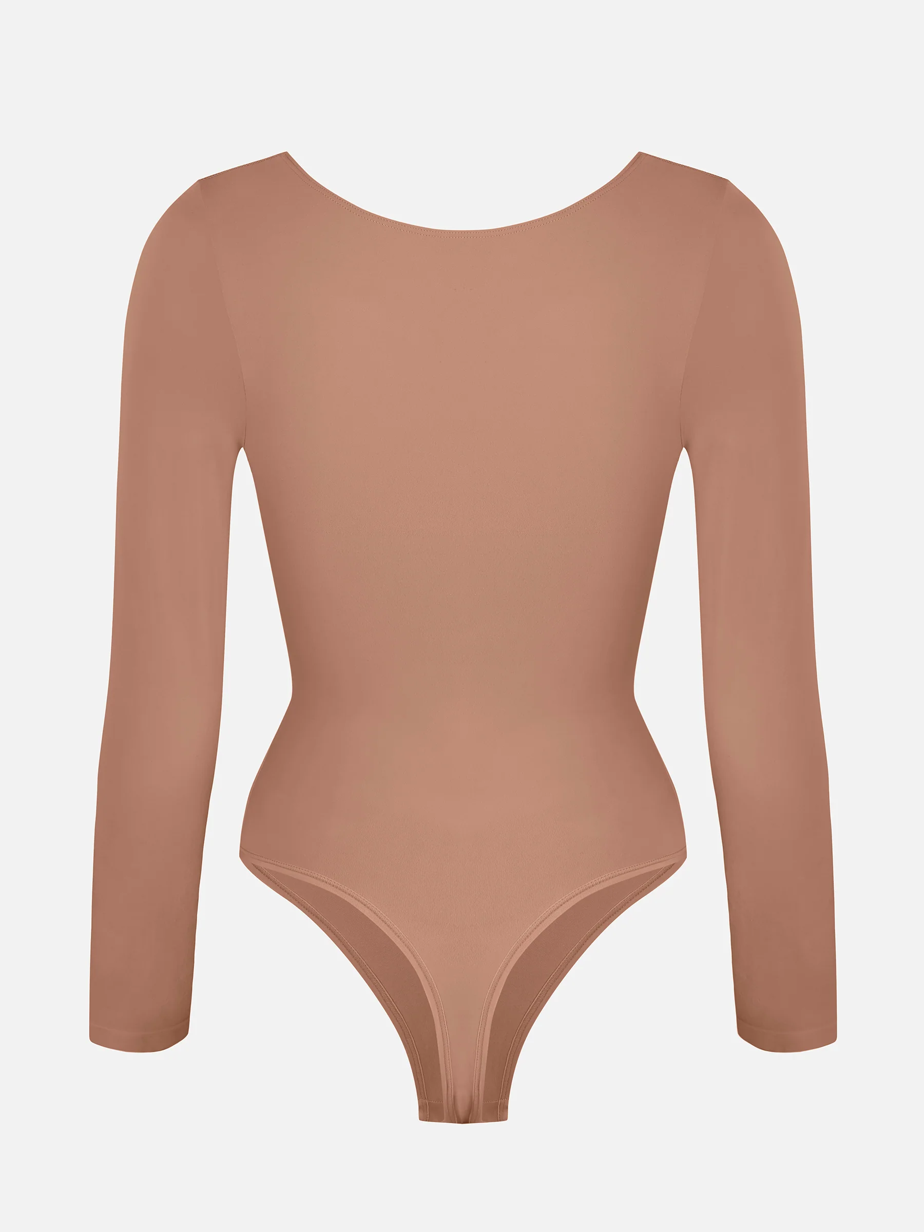 Seamless Long Sleeve Tummy Control Classic Bodysuit - Image 12