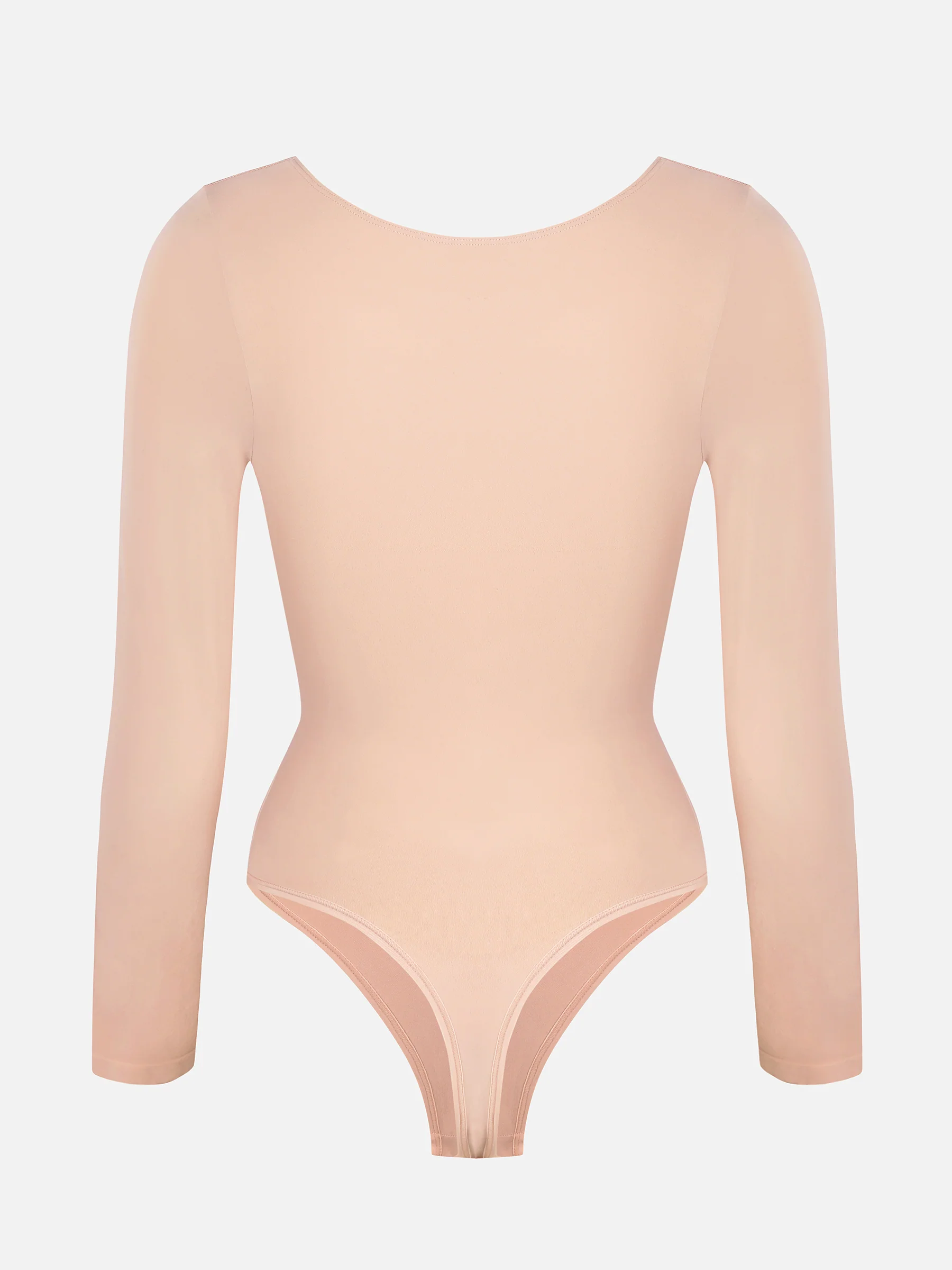 Seamless Long Sleeve Tummy Control Classic Bodysuit - Image 25