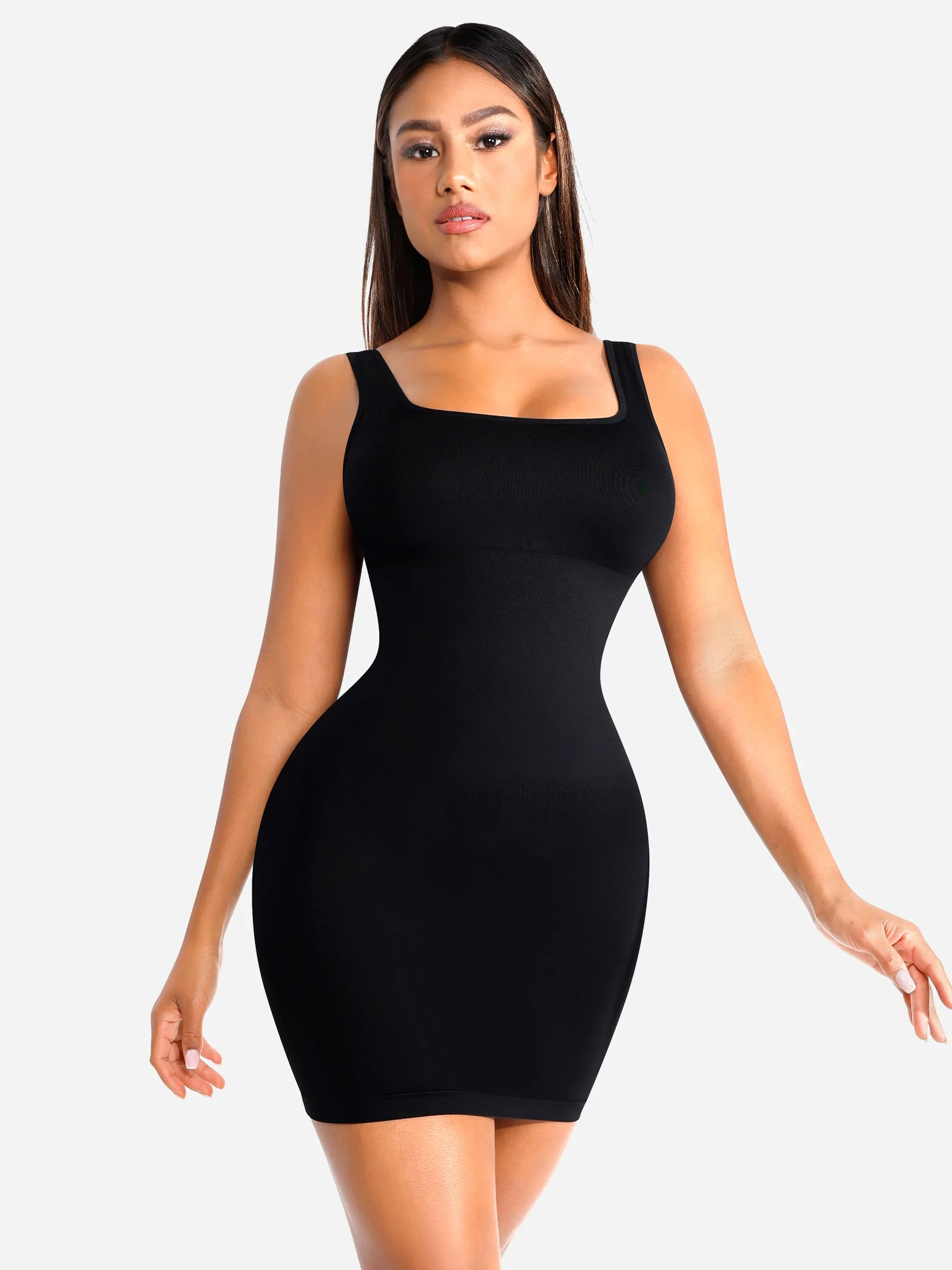Tummy Control Square Neck Everyday Dress - Image 12