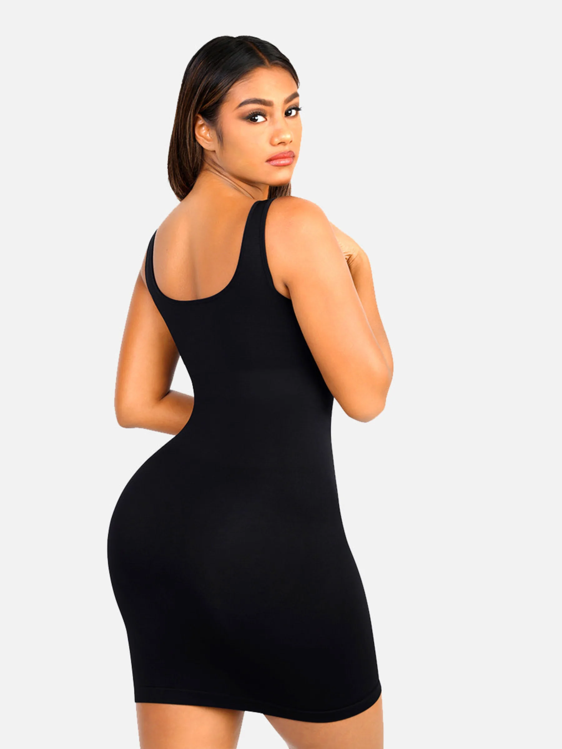 Tummy Control Square Neck Everyday Dress - Image 14