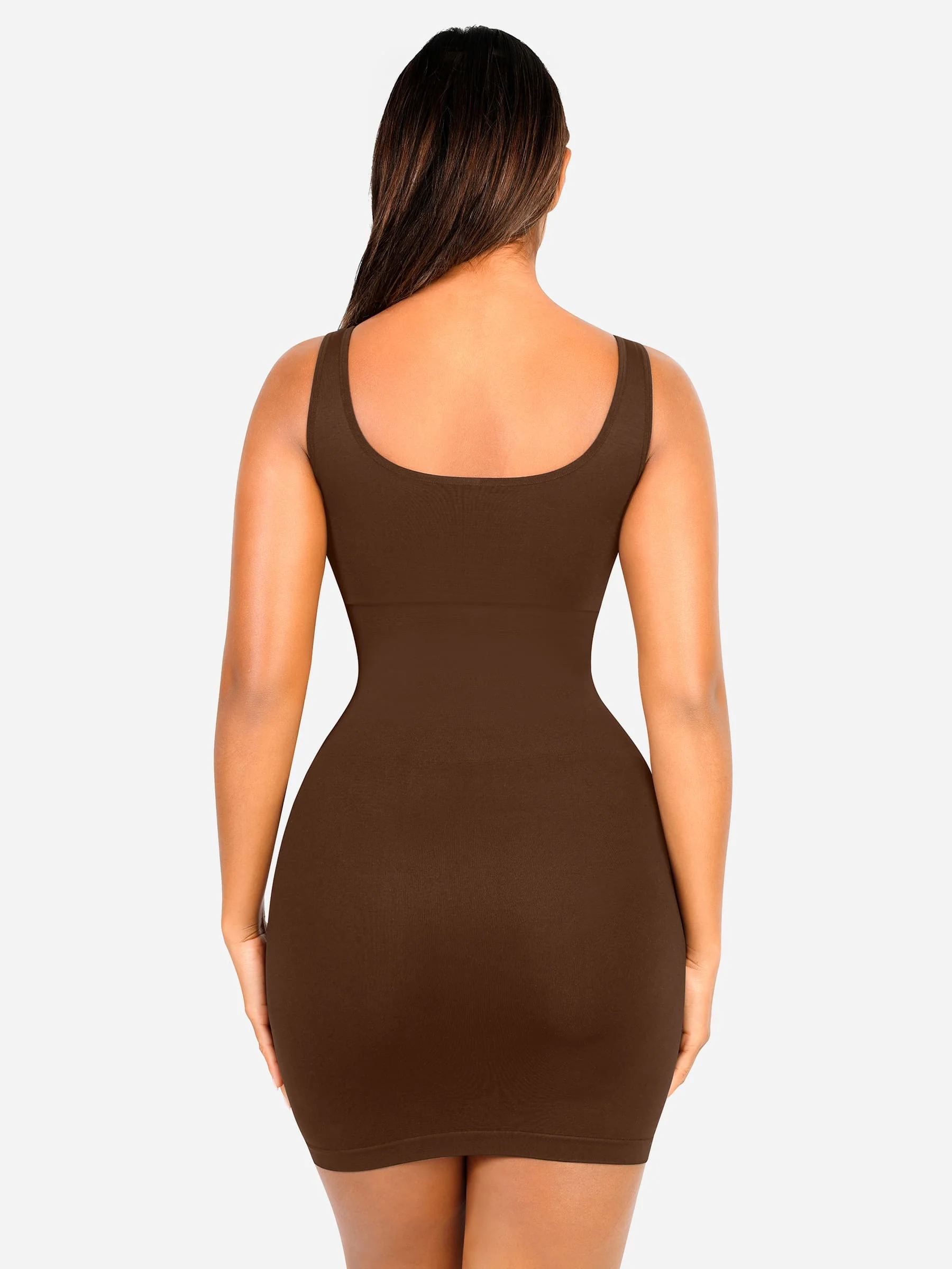 Tummy Control Square Neck Everyday Dress - Image 33