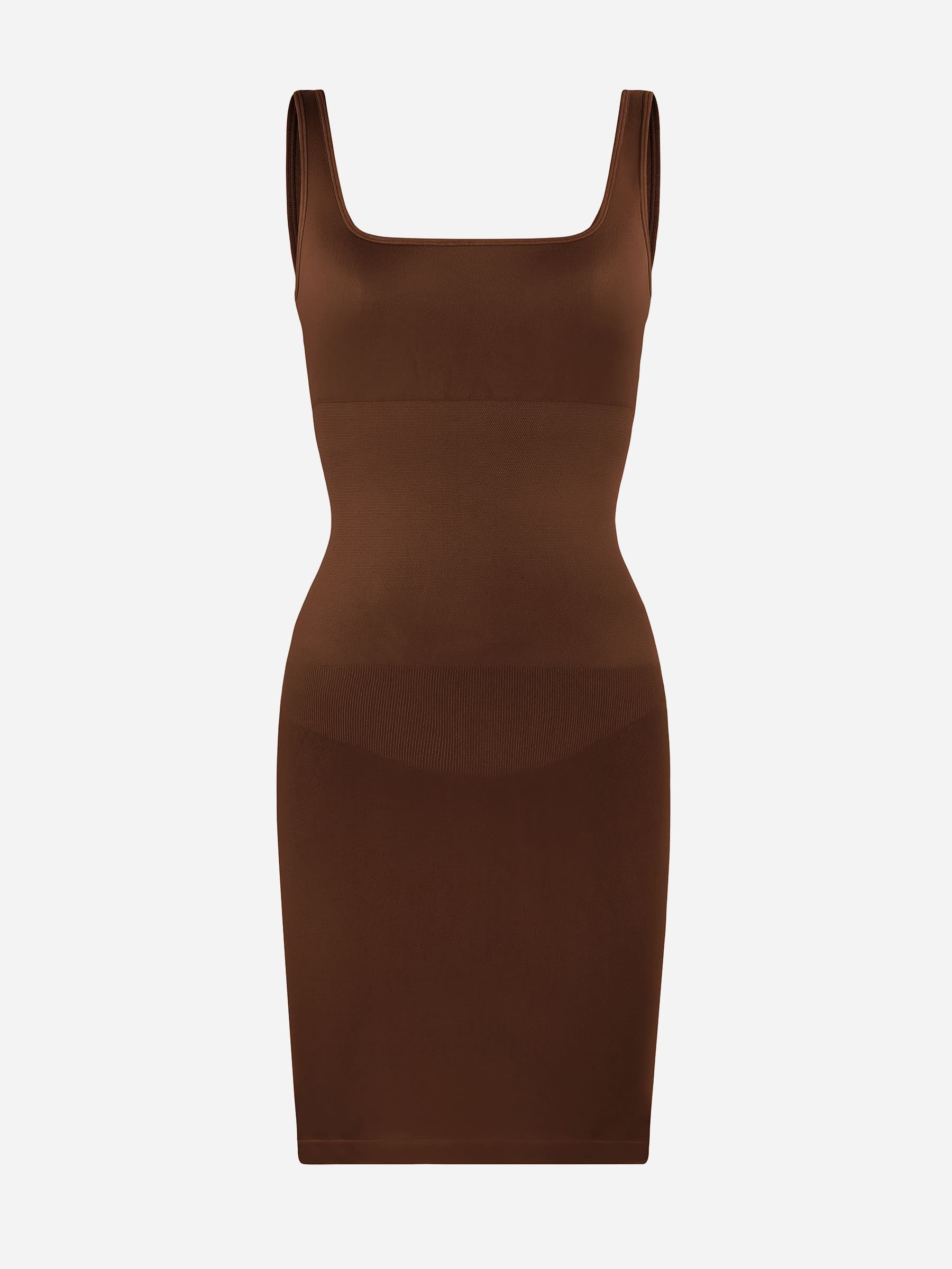 Tummy Control Square Neck Everyday Dress - Image 34