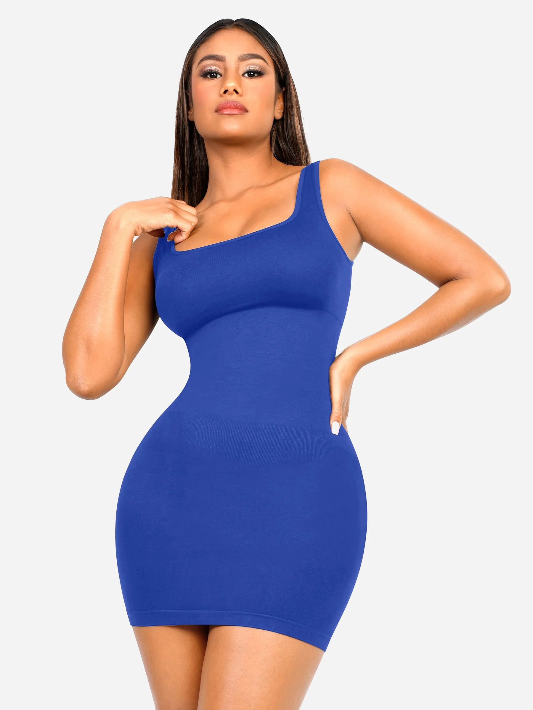 Tummy Control Square Neck Everyday Dress - Image 4