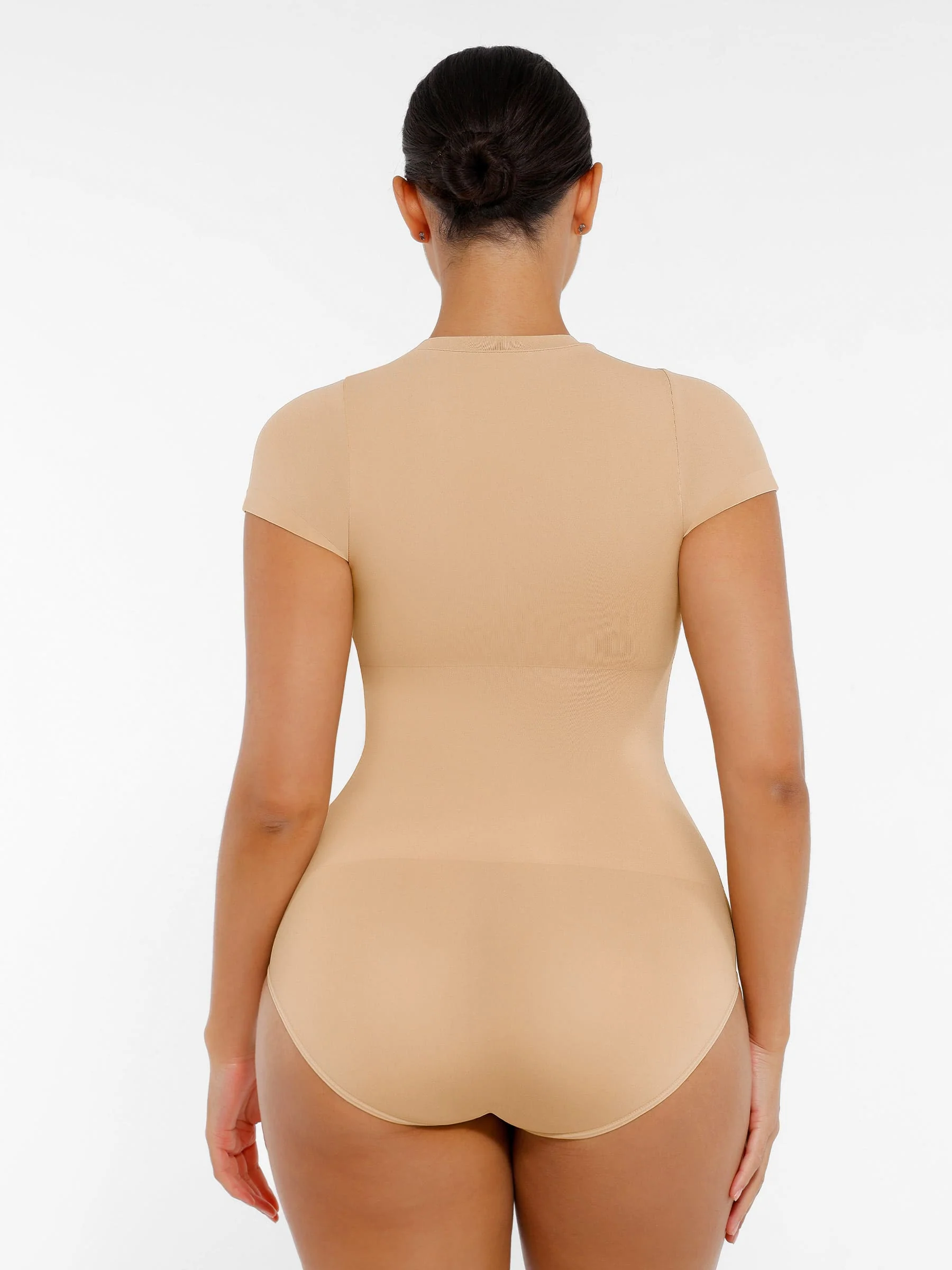 Crew Neck Seamless Soft Everyday Bodysuit - Image 8