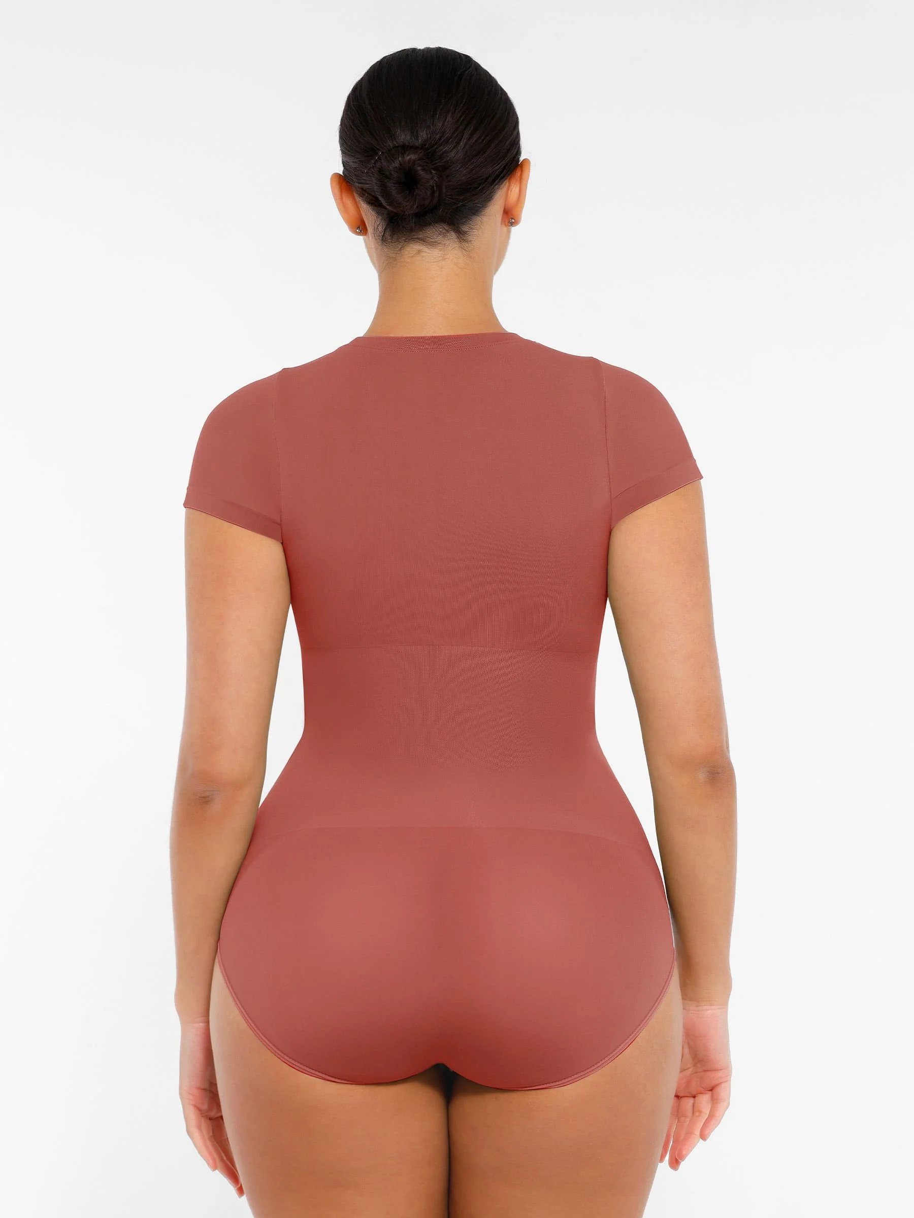 Crew Neck Seamless Soft Everyday Bodysuit - Image 22