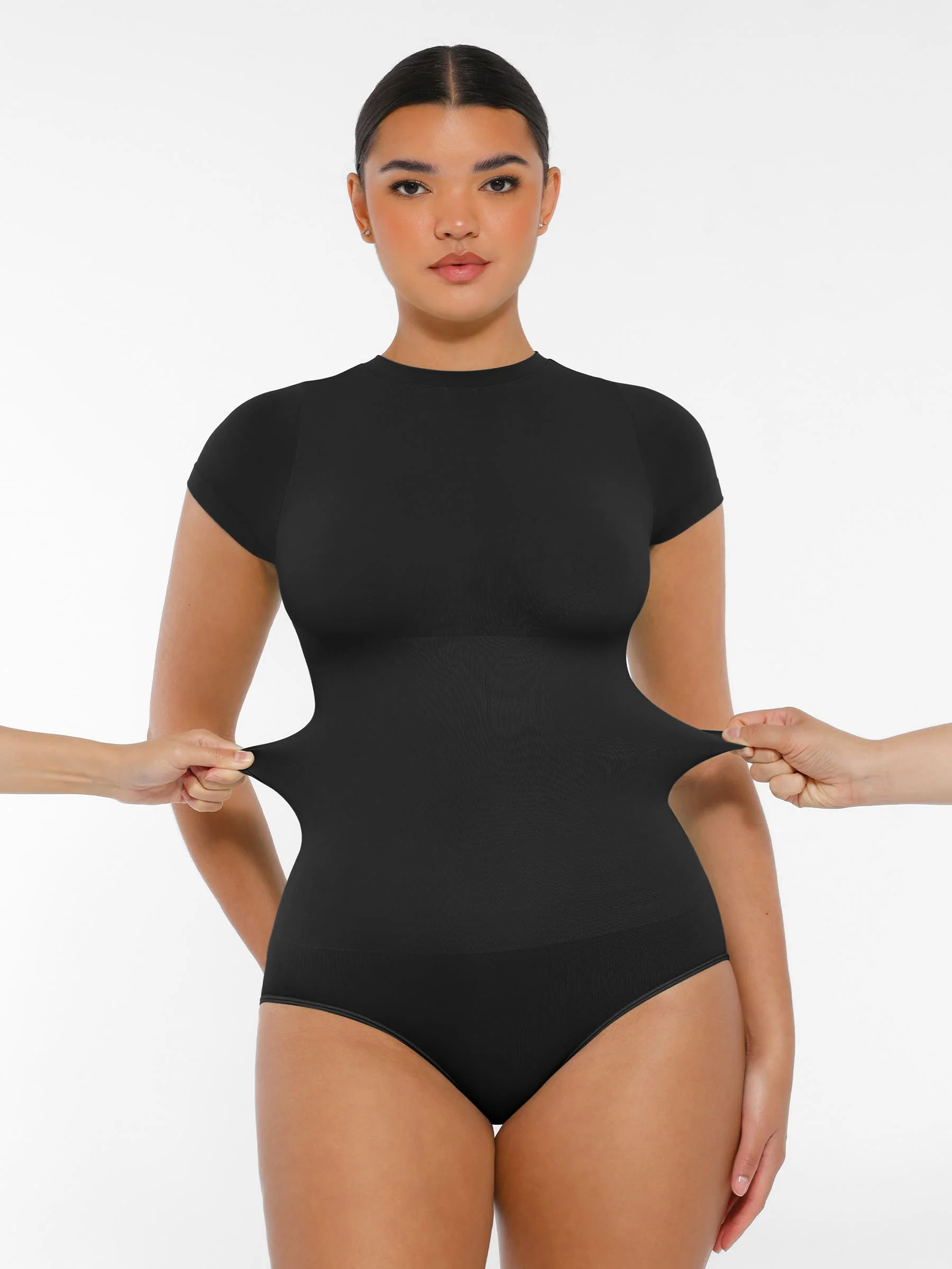 Crew Neck Seamless Soft Everyday Bodysuit - Image 10