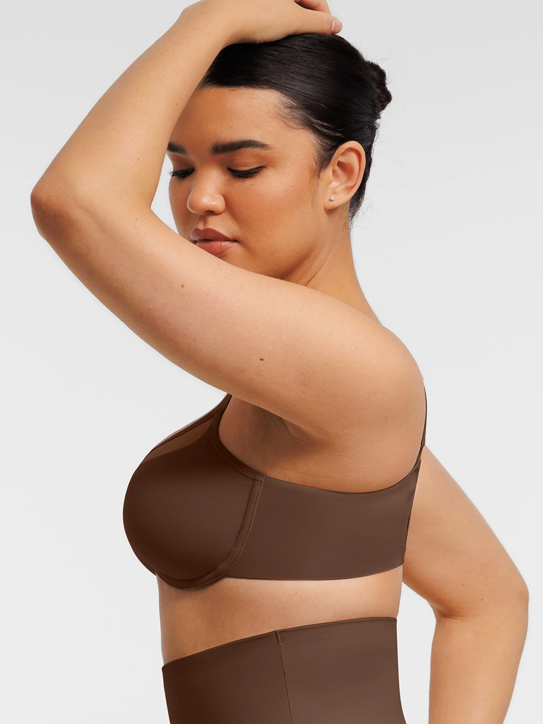 Sheer Mesh Full Coverage Unpadded Underwire Bra - Image 14