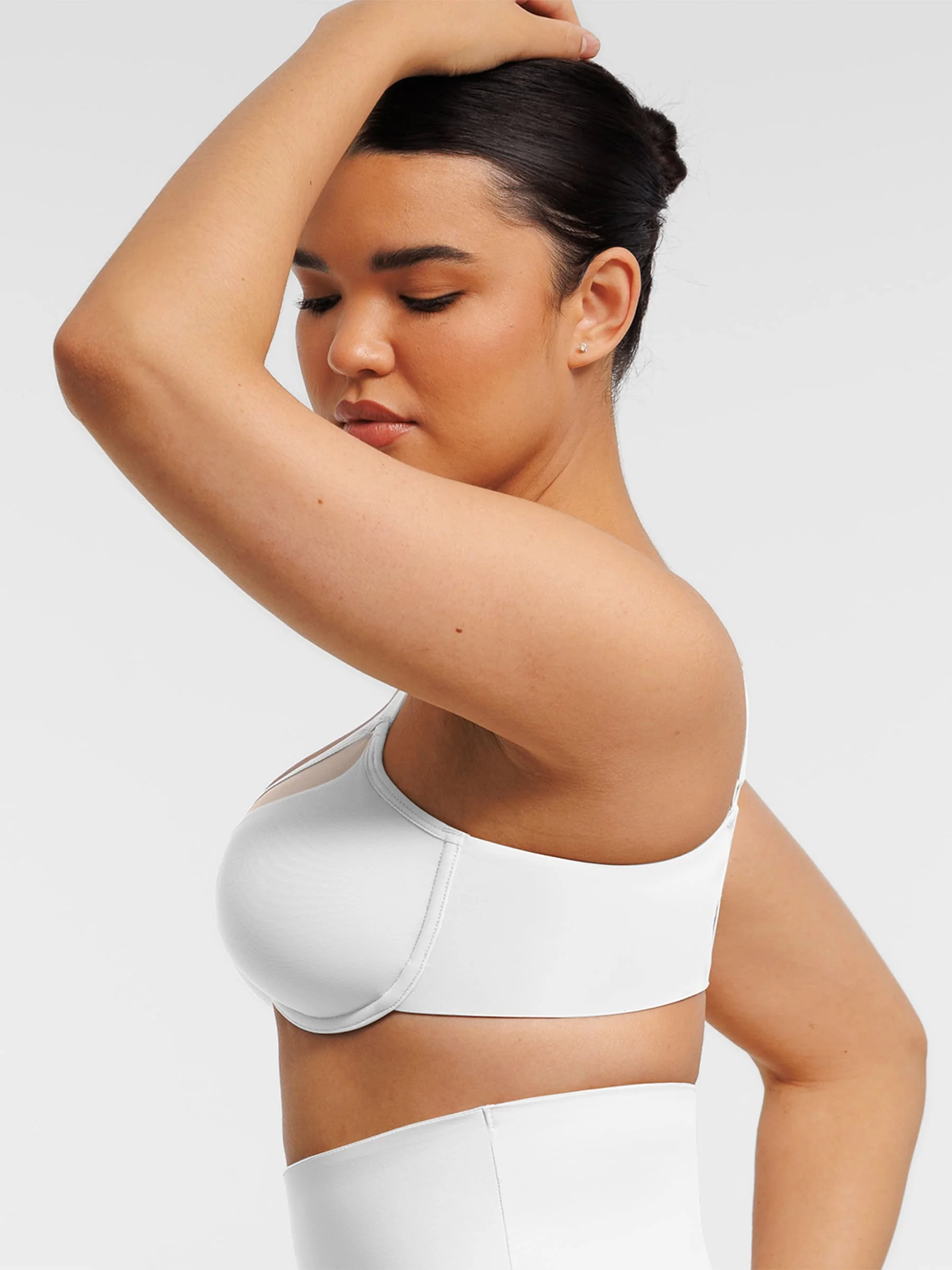 Sheer Mesh Full Coverage Unpadded Underwire Bra - Image 19