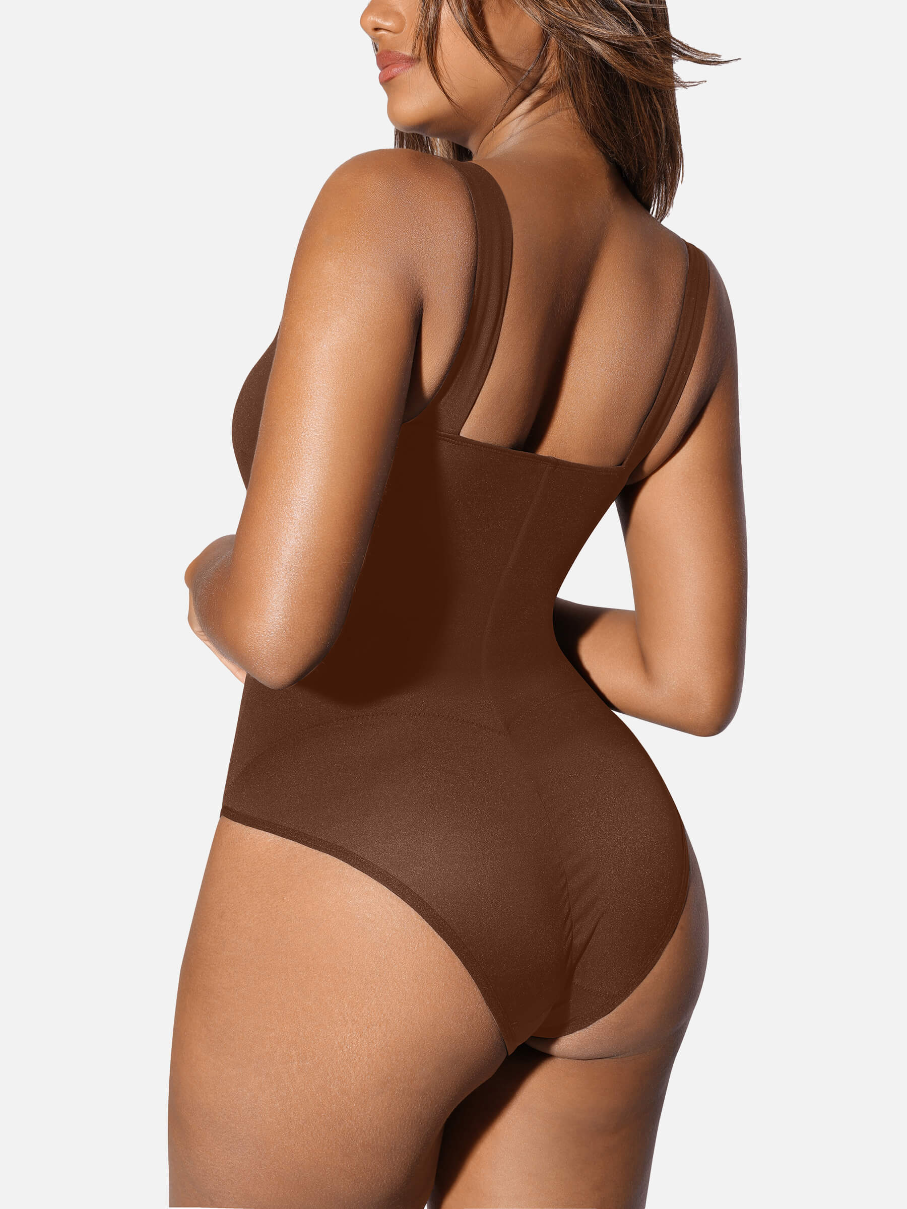 Square Neck Ultra-Stretch Sculpt Bodysuit - Image 22
