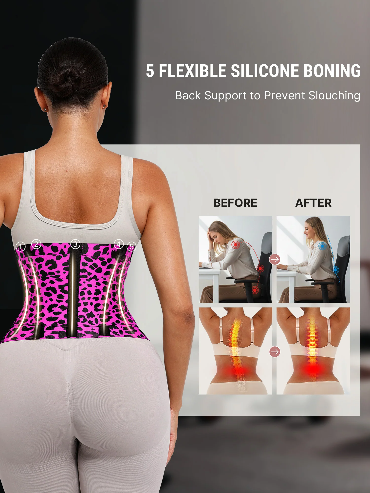 Tummy Control Adjustable Waist Trainer - Image 5
