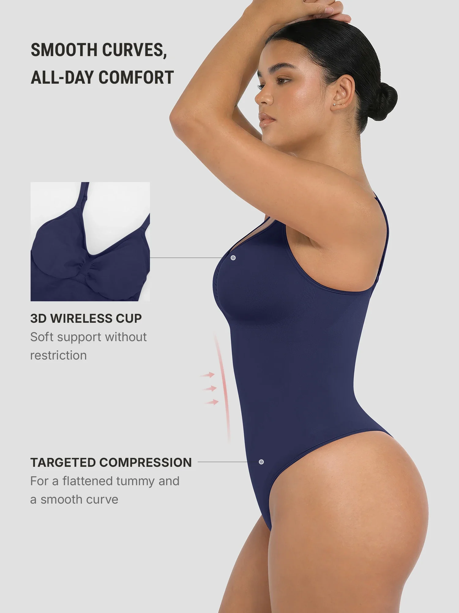 Tummy Control Seamless Bodysuit - Image 102