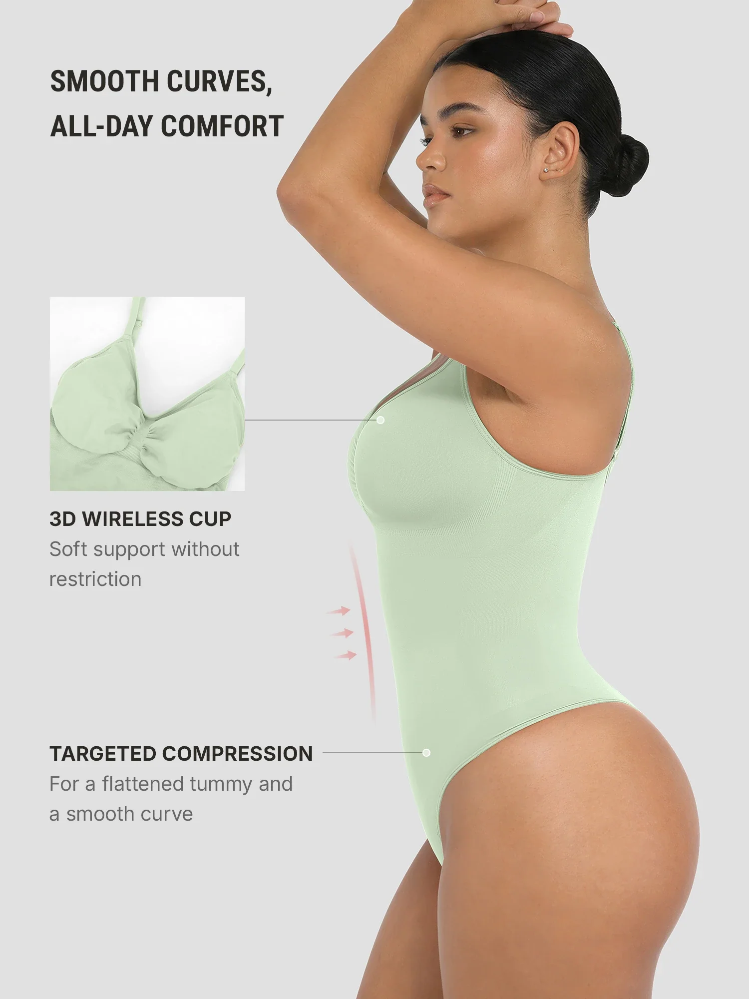 Tummy Control Seamless Bodysuit - Image 112