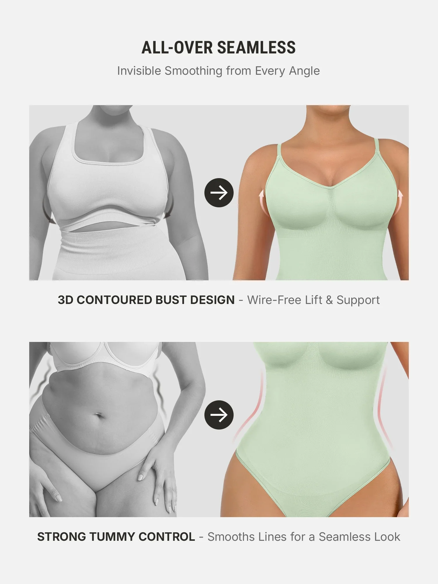 Tummy Control Seamless Bodysuit - Image 115