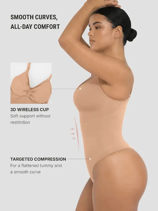 Tummy Control Seamless Bodysuit - Image 3