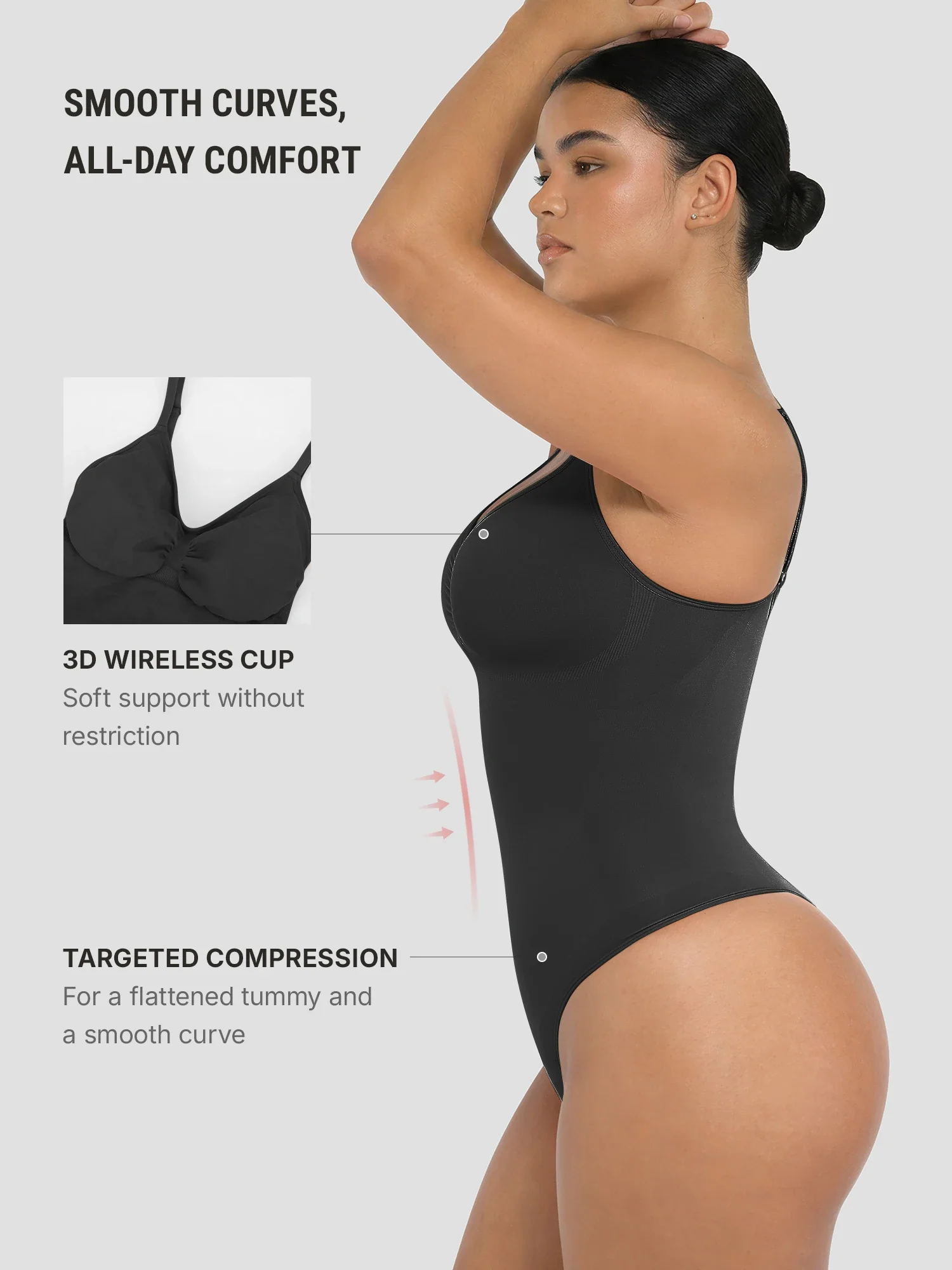 Tummy Control Seamless Bodysuit - Image 91