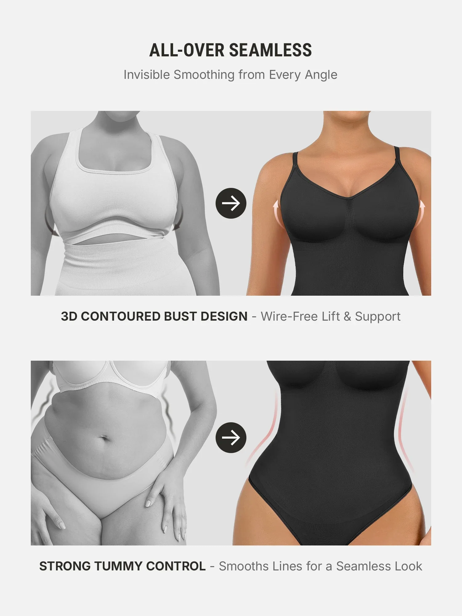 Tummy Control Seamless Bodysuit - Image 94