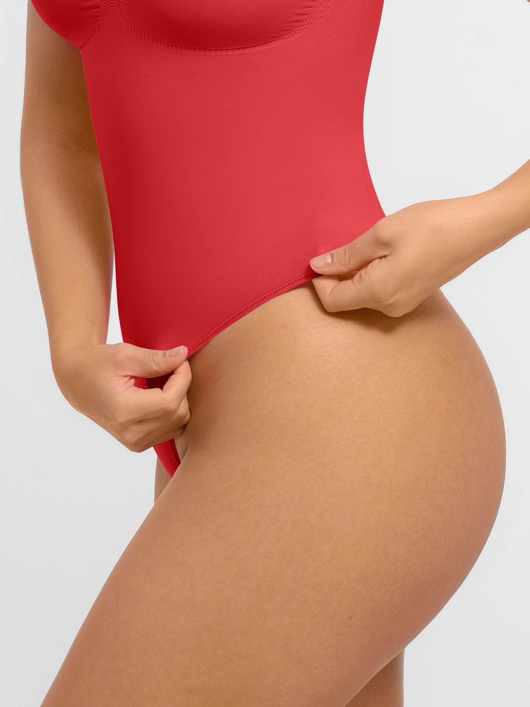Tummy Control Seamless Wide Strap Bodysuit - Image 24