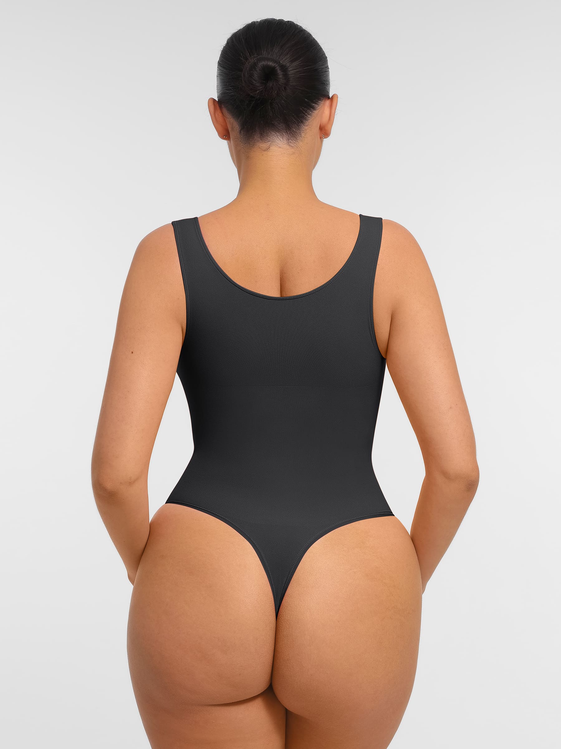 Tummy Control Seamless Wide Strap Bodysuit - Image 3