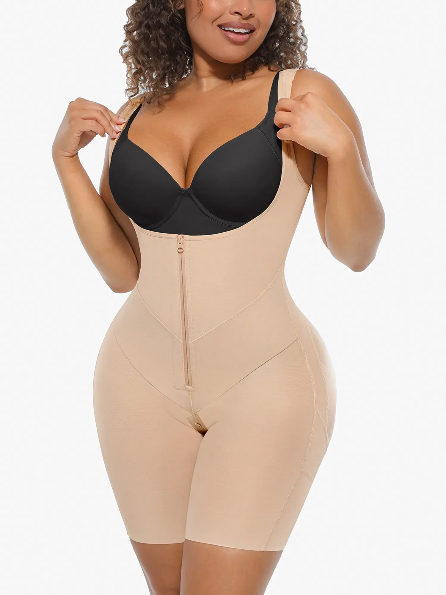 U-Shaped Shaping Lift Bodysuit & Unlined Soft Bra Bundle - Image 11
