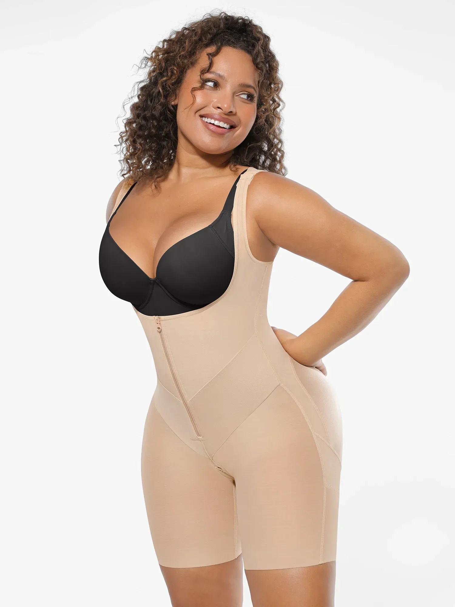 U-Shaped Shaping Lift Bodysuit & Unlined Soft Bra Bundle - Image 17