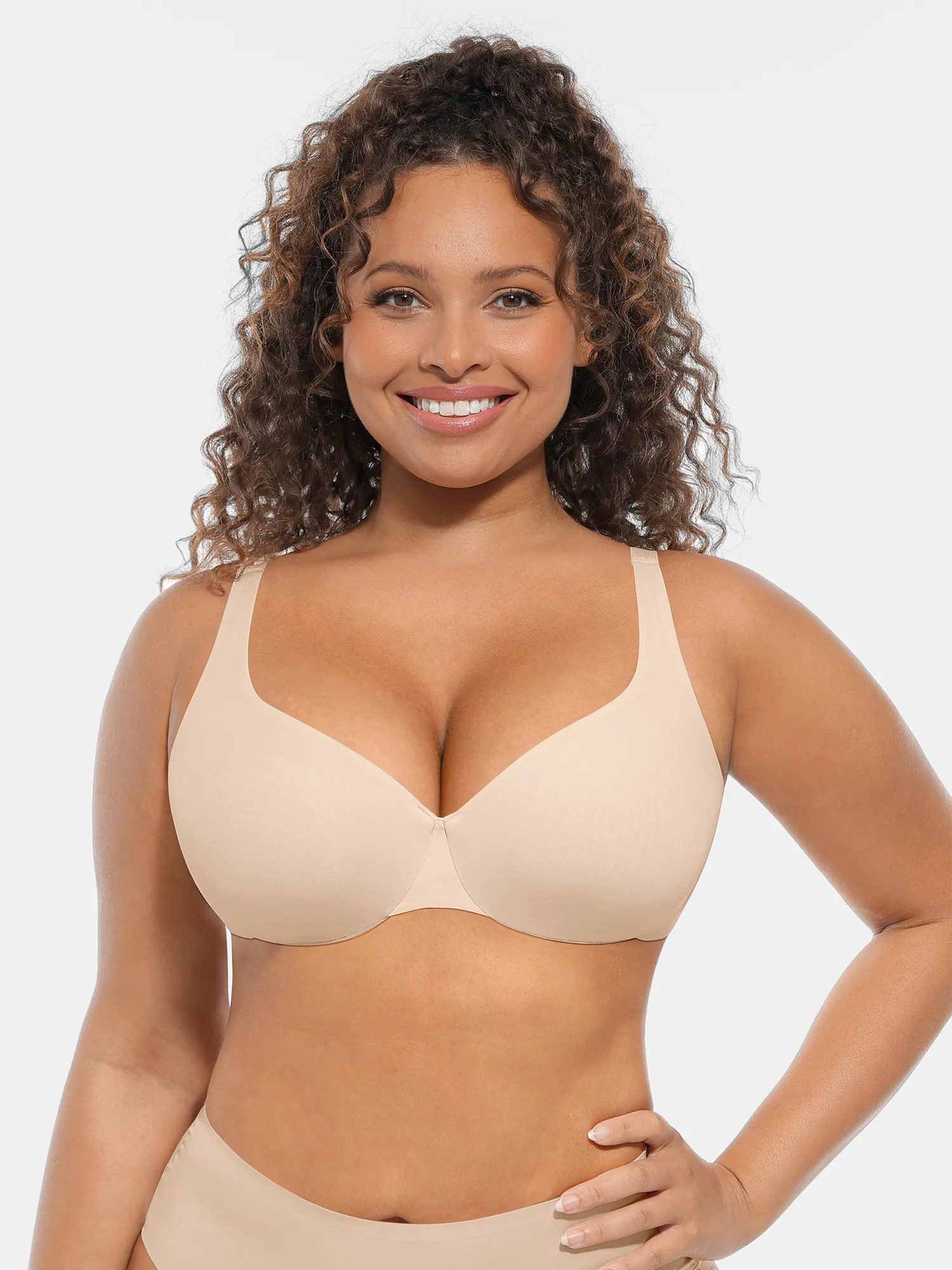 Adjustable-Strap Underwire Deep V-neck Bra Bundle - Image 36