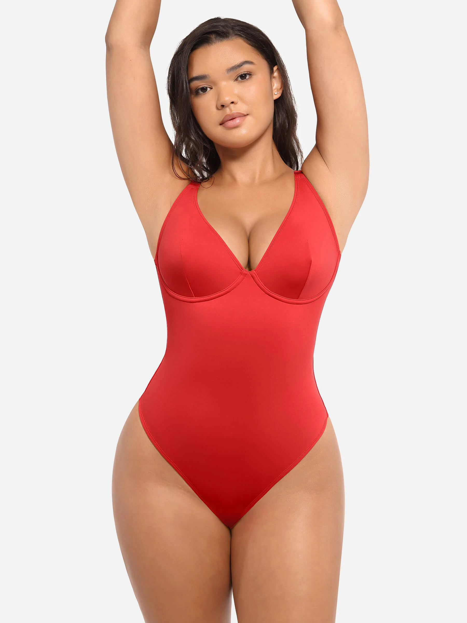 V-Neck Tummy Control Bodysuit - Image 30