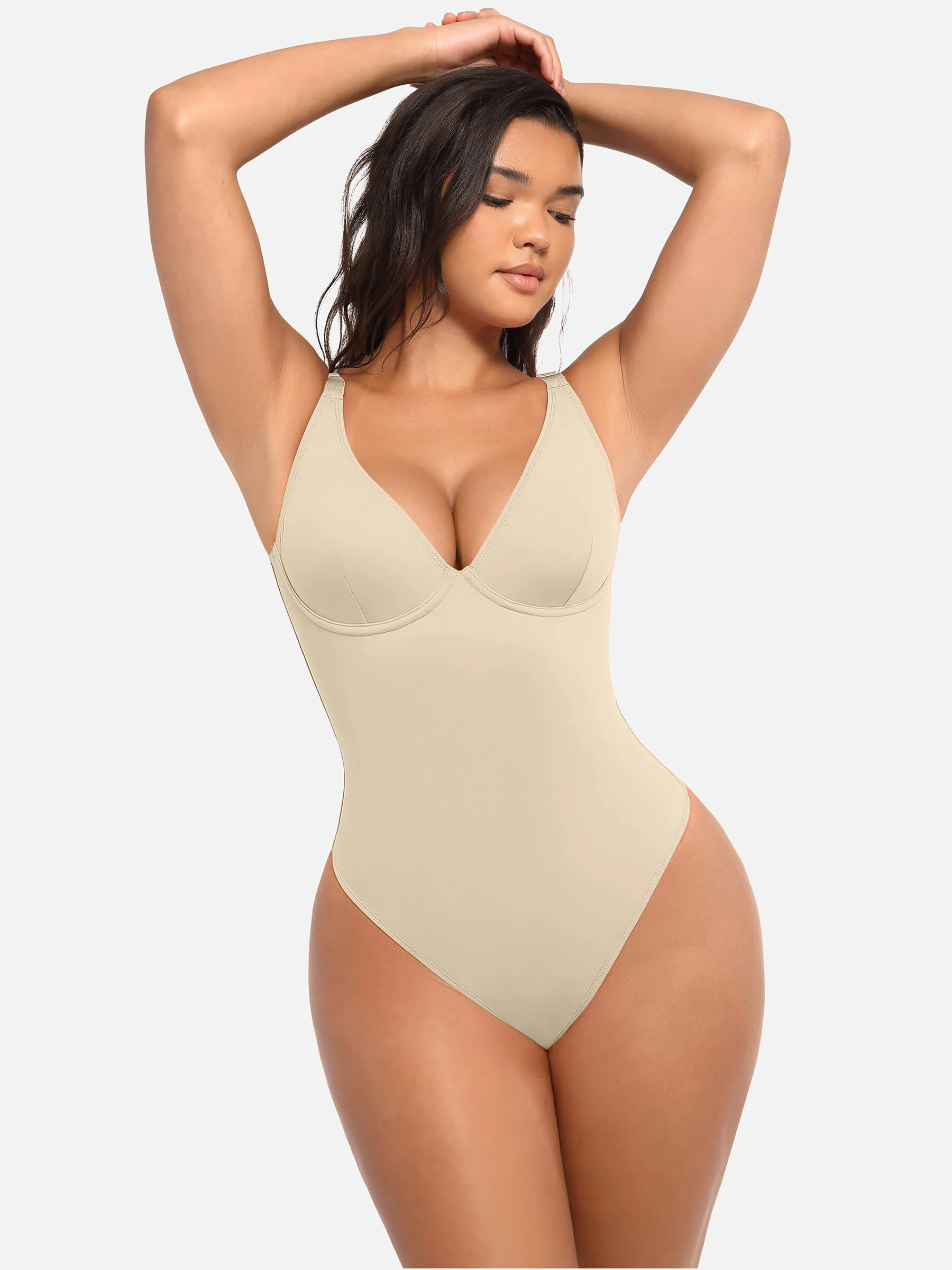V-Neck Tummy Control Bodysuit - Image 46